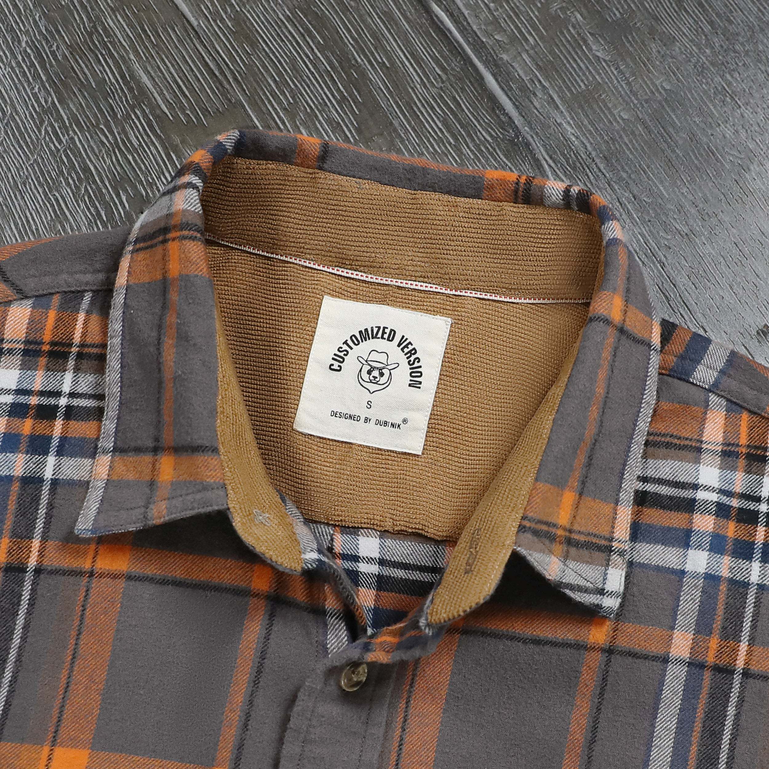 Dubinik? 6oz Mens Flannel Shirt Long Sleeve Button Down Plaid All Cotton Soft Brushed Flannel Shirt For Men Utility Casual Shirt #0030007