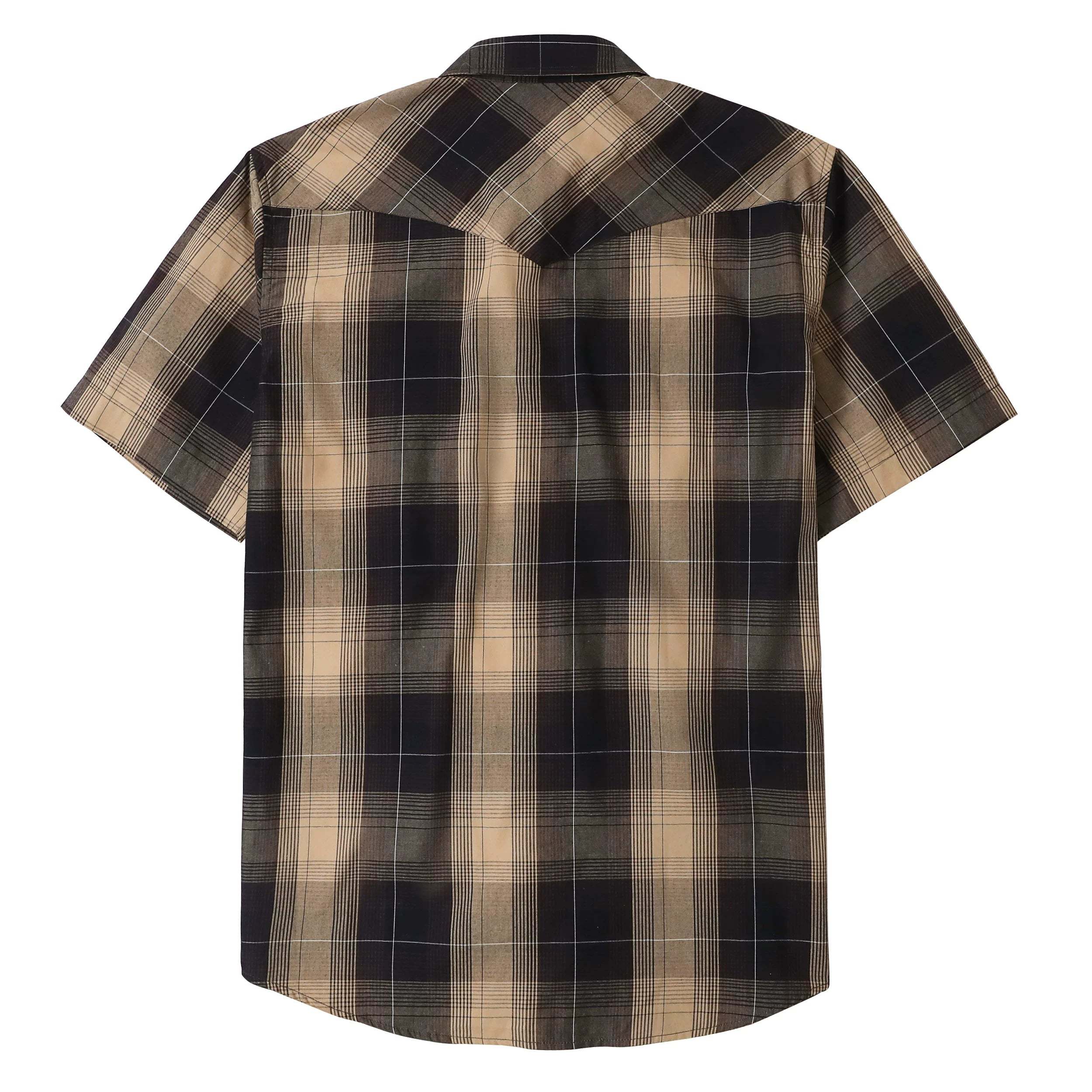 Dubinik? Western Shirts for Men Short Sleeve Plaid Pearl Snap Shirts for Men Button Up Shirt Cowboy Casual Work Shirt#41027