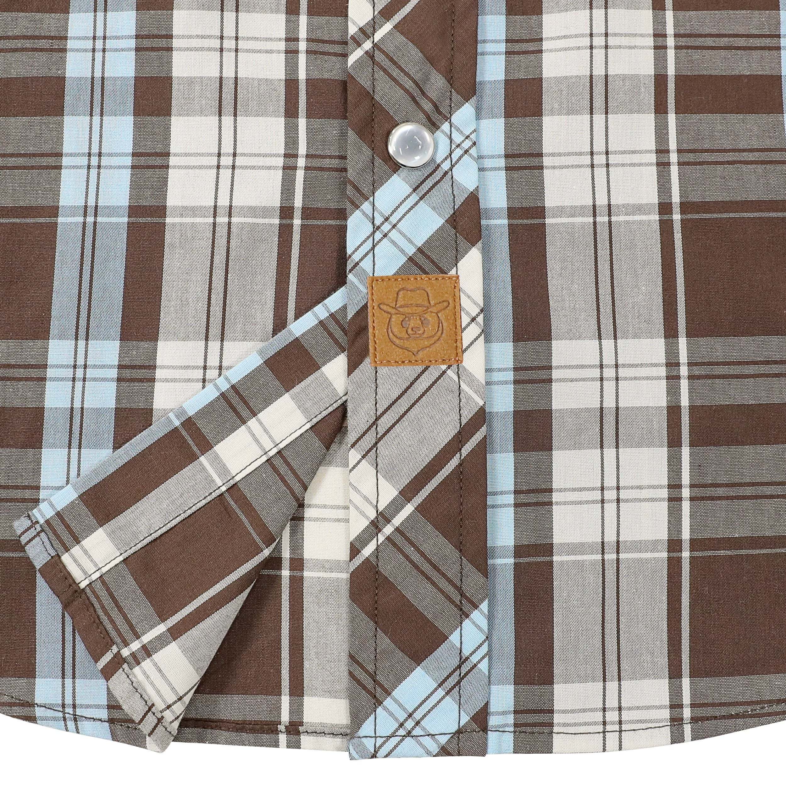 Dubinik? Western Shirts for Men Short Sleeve Plaid Pearl Snap Shirts for Men Button Up Shirt Cowboy Casual Work Shirt#41001