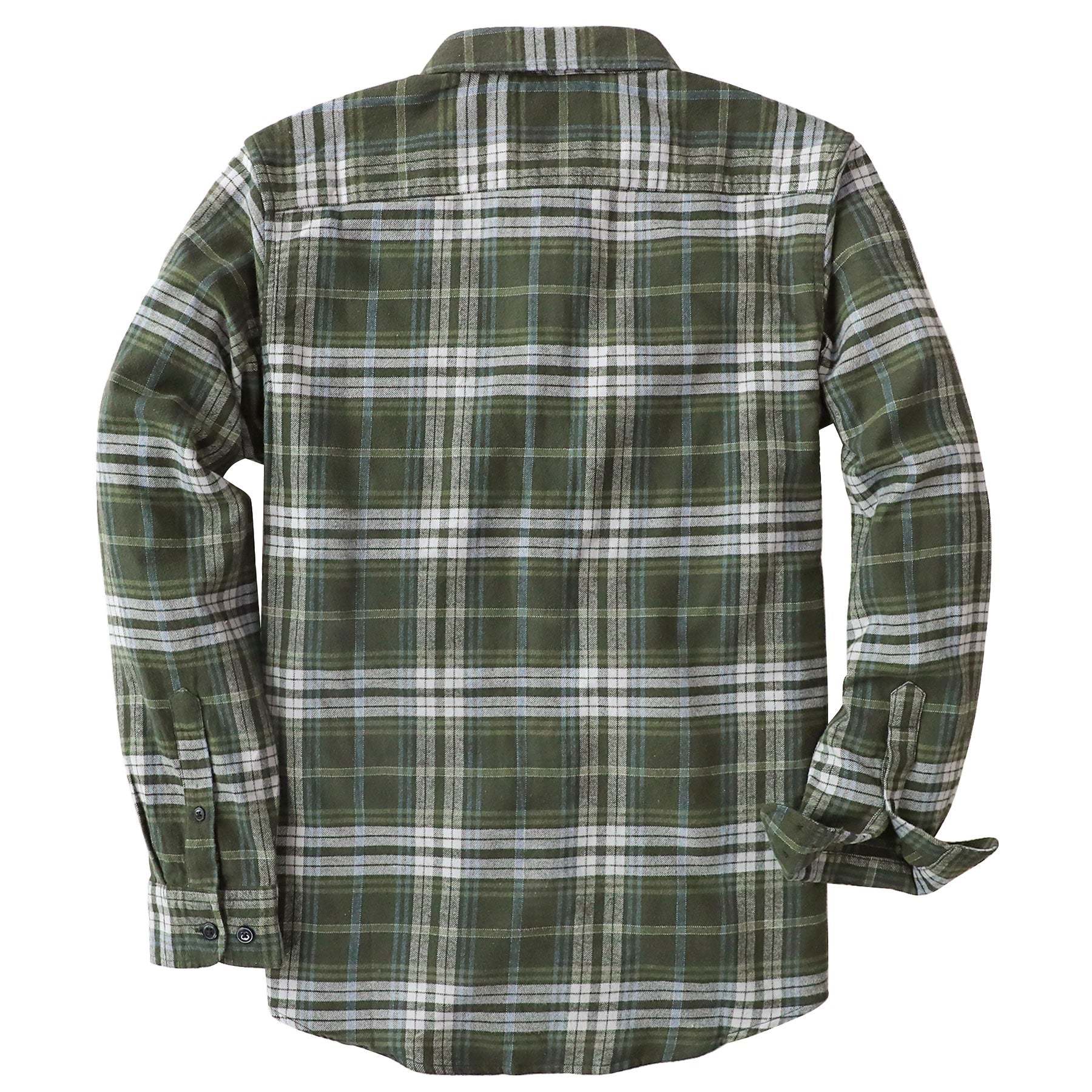 Tall size in stock now! Dubinik? 6oz Green Flannel Shirt for Men 100% Cotton Mens Flannel Shirts Long Sleeve Plaid Soft Casual Button Down Shirt Men#66018