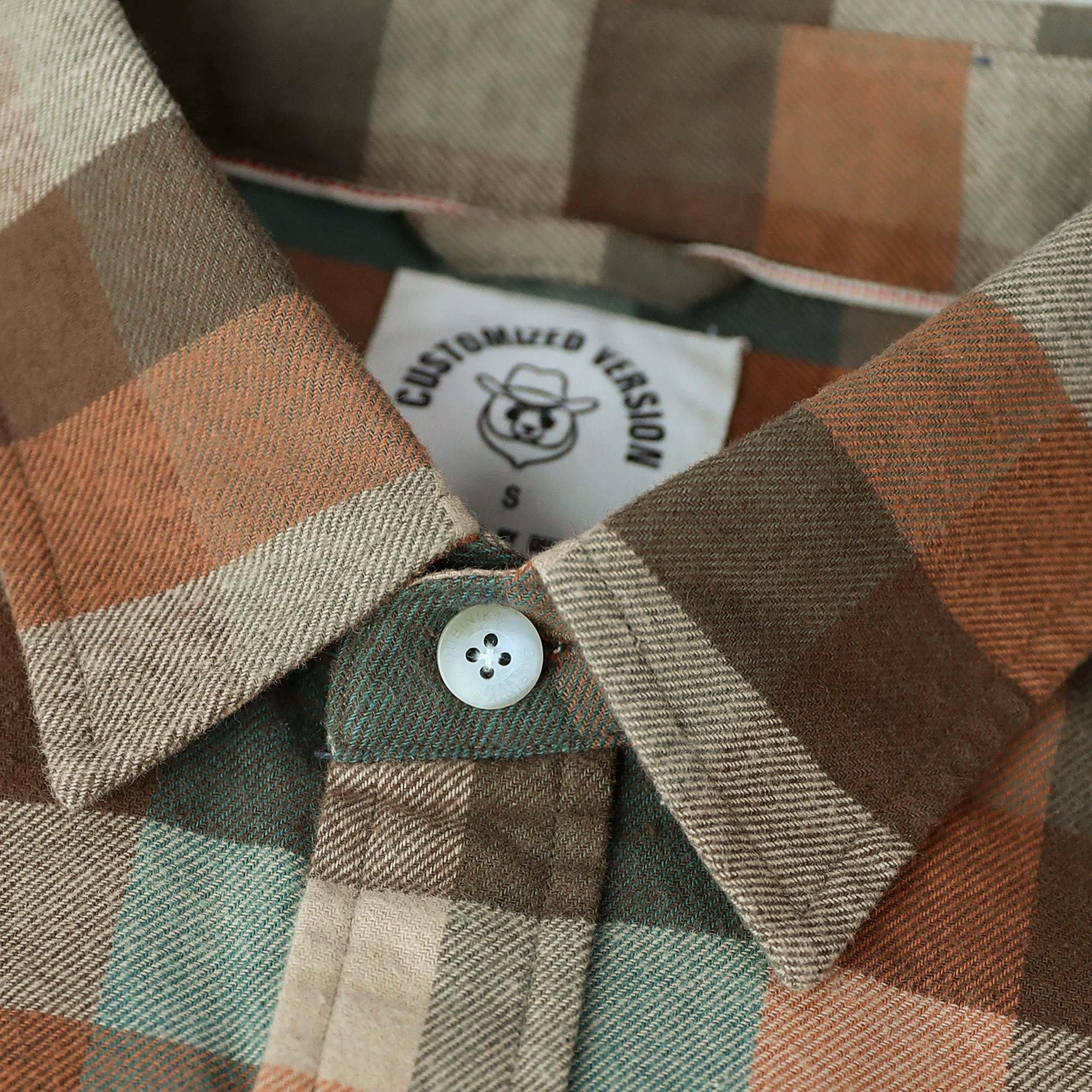 Dubinik? 6oz Mens Long Sleeve Midweight Flannel Shirt Warm Casual Soft Cotton Button Down Plaid Shirt #3401