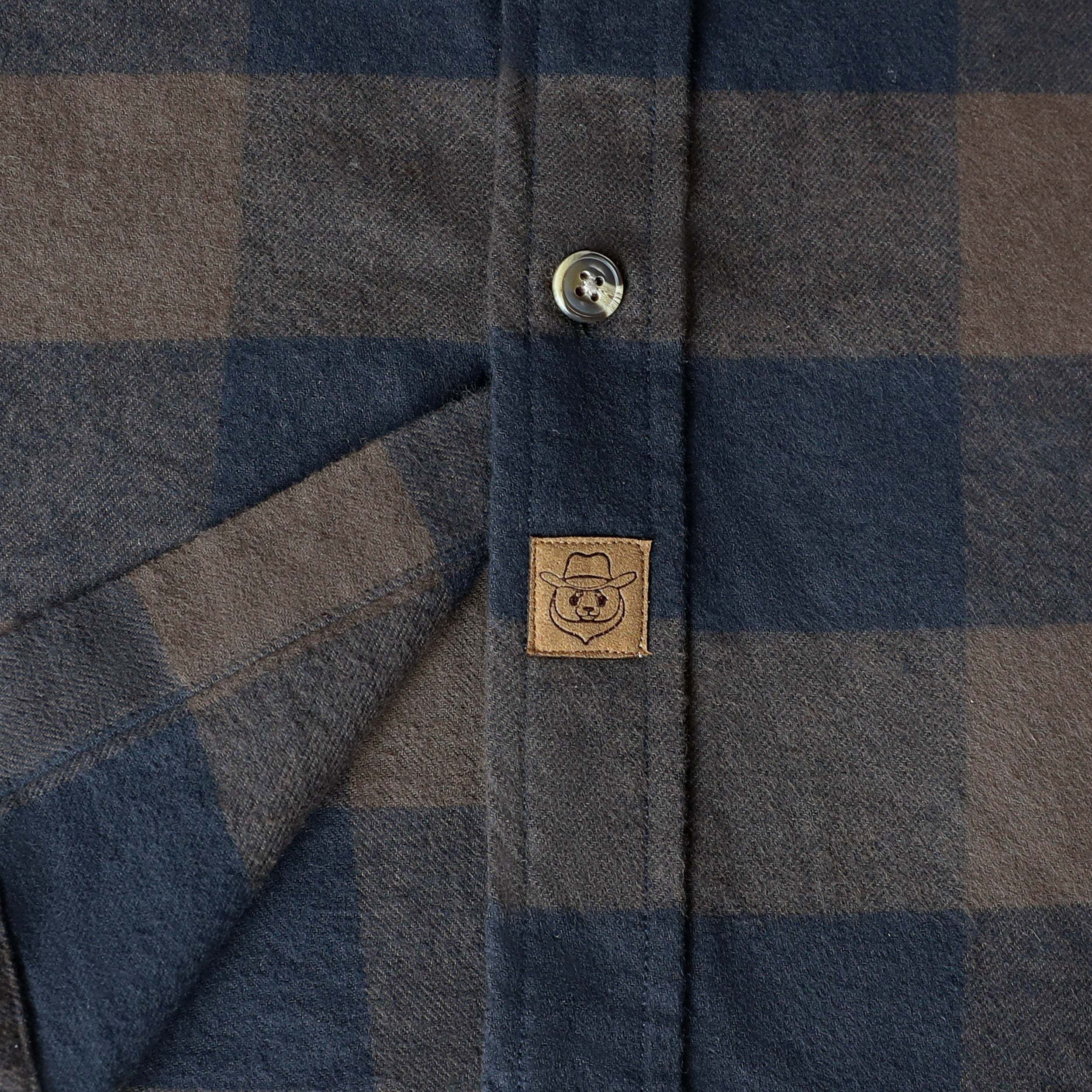 Dubinik? 6oz Mens Flannel Shirt Long Sleeve Button Down Plaid All Cotton Soft Brushed Flannel Shirt For Men Utility Casual Shirt #0030011