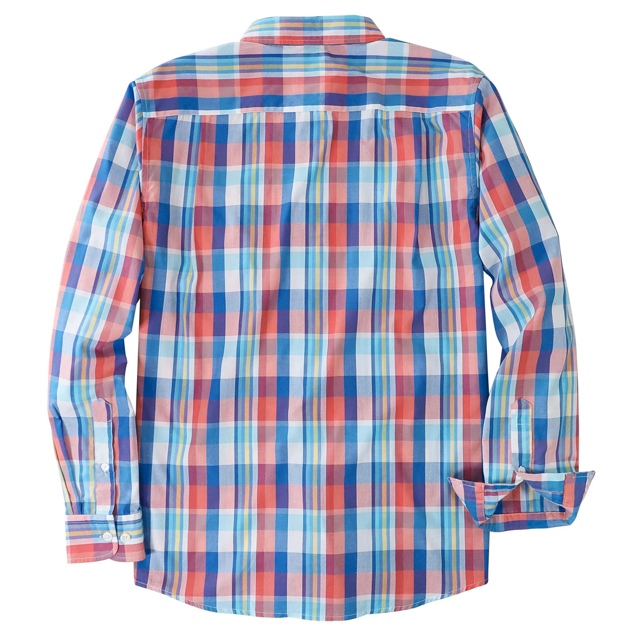 Dubinik? 3.2oz Mens Long Sleeve Casual Button Down Vintage Plaid Shirts#52021