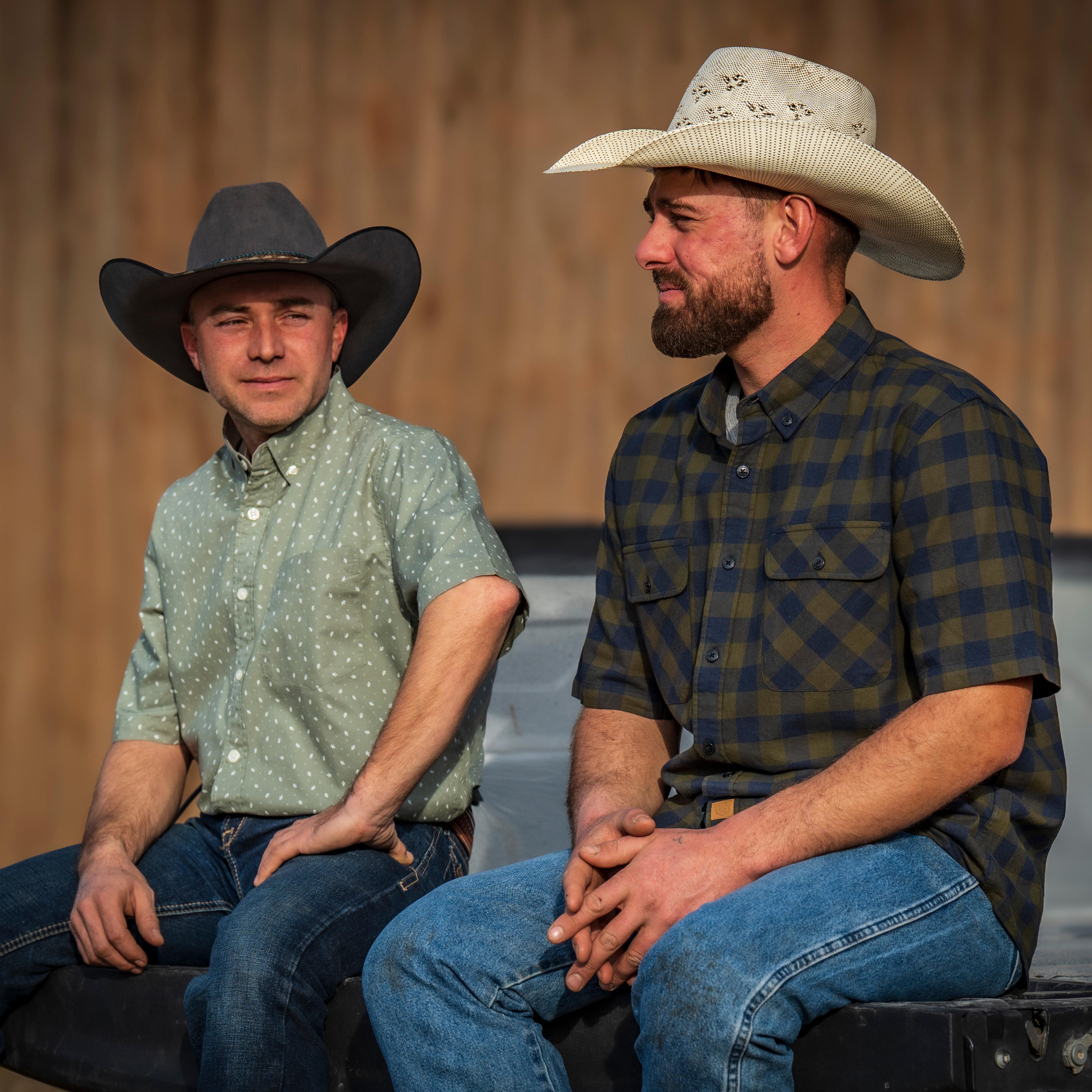 Dubinik? Green Plaid Mens Short Sleeve Button Down Shirts 100% Cotton Plaid Men's Casual Button-Down Shirts with Pocket#02076