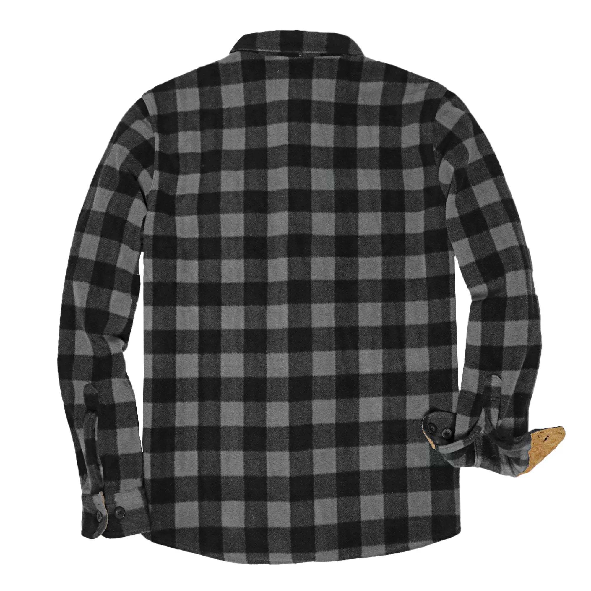 Mens Long Sleeve Fleece Shirt Casual Button Down Light-in-weight Shirt #1813