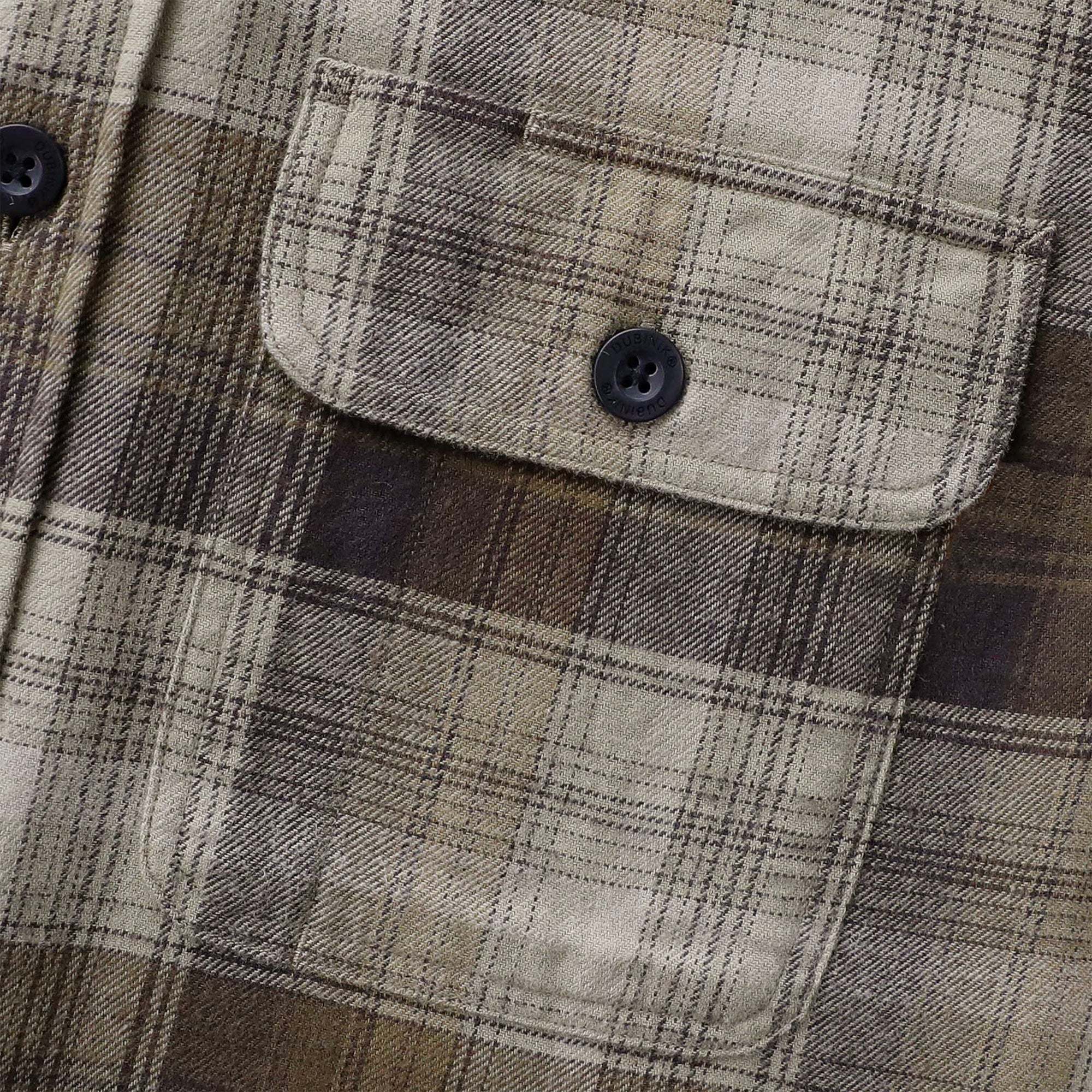 Dubinik? 6oz Mens Long Sleeve Midweight Flannel Shirt Warm Casual Soft Cotton Button Down Plaid Shirt #3416