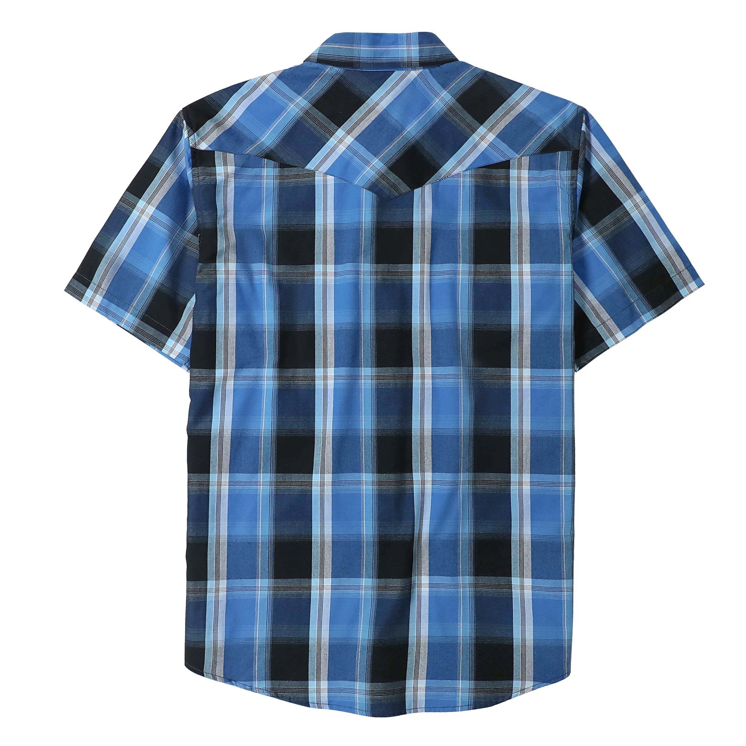 Dubinik? Western Shirts for Men Short Sleeve Plaid Pearl Snap Shirts for Men Button Up Shirt Cowboy Casual Work Shirt#41019