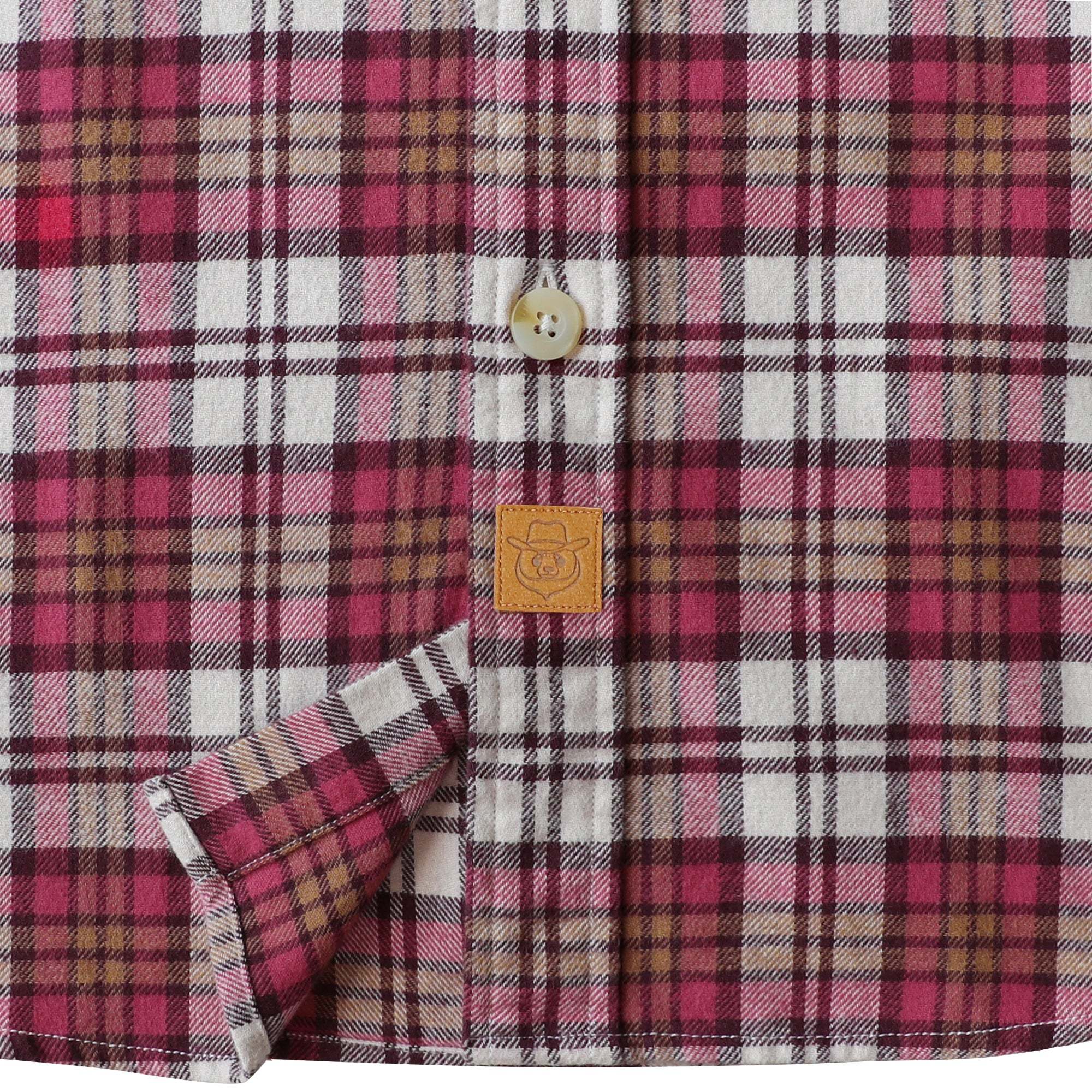 Dubinik? 6oz Mens Long Sleeve Midweight Flannel Shirt Warm Casual Soft Cotton Button Down Plaid Shirt #3410