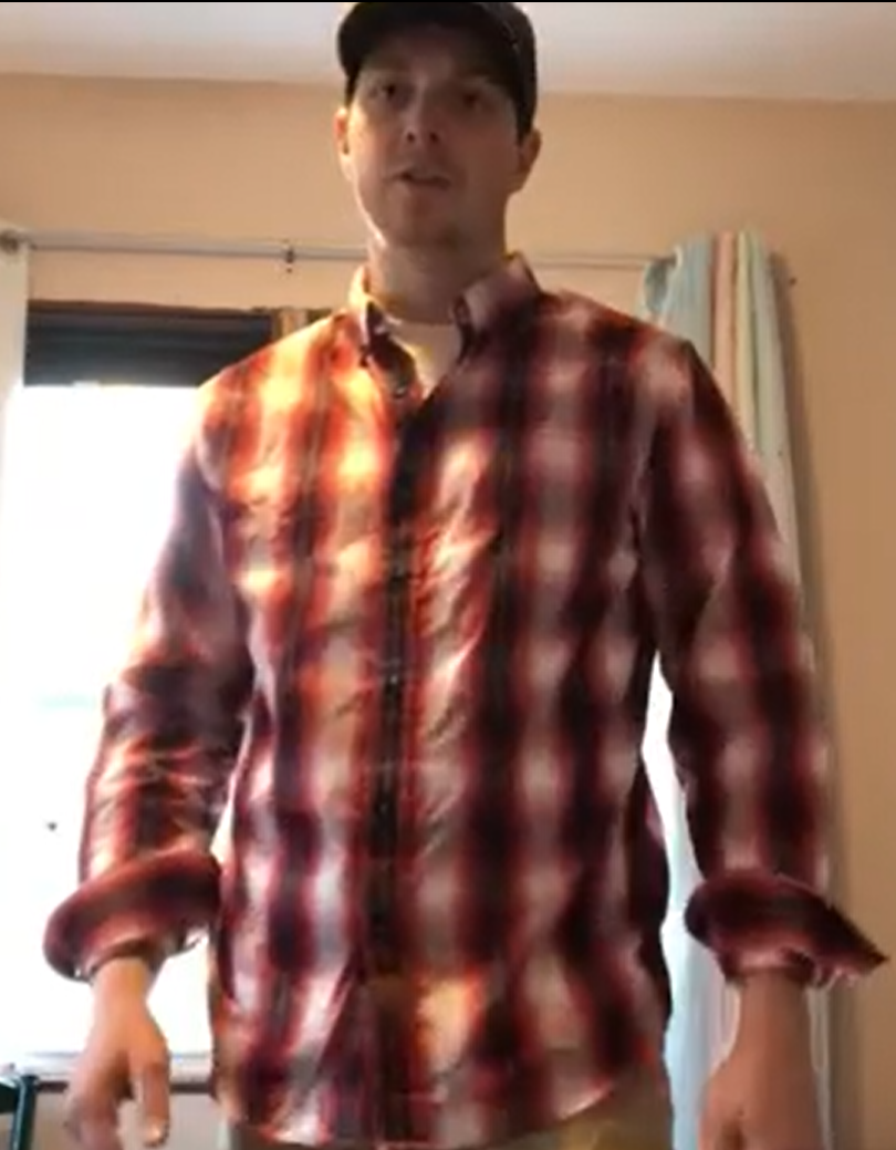 Dubinik? 3.2oz Mens Long Sleeve Casual Button Down Vintage Plaid Shirts#52028