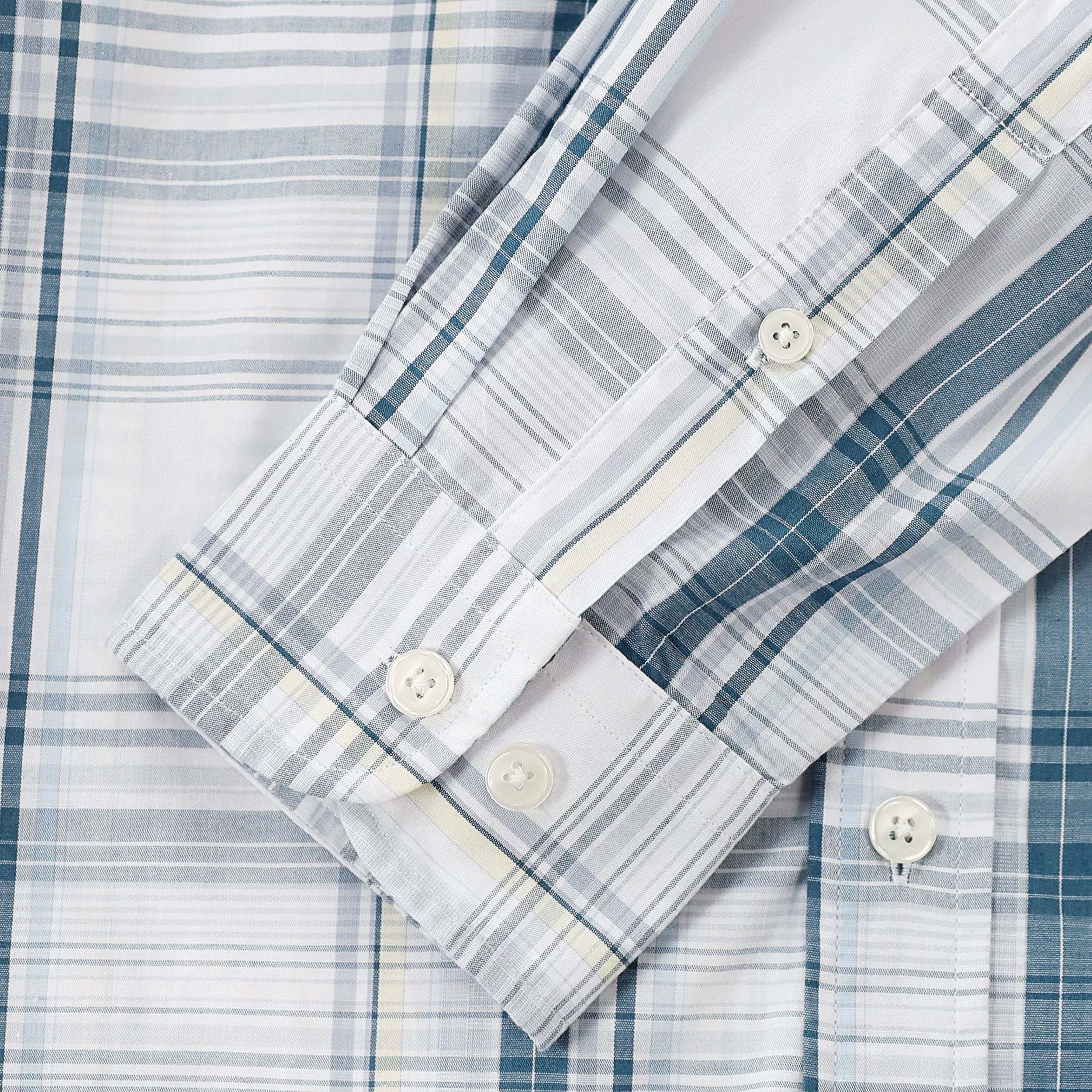 Dubinik? 3.2oz Mens Long Sleeve Casual Button Down Vintage Plaid Shirts#52016 Tall size in stock now!
