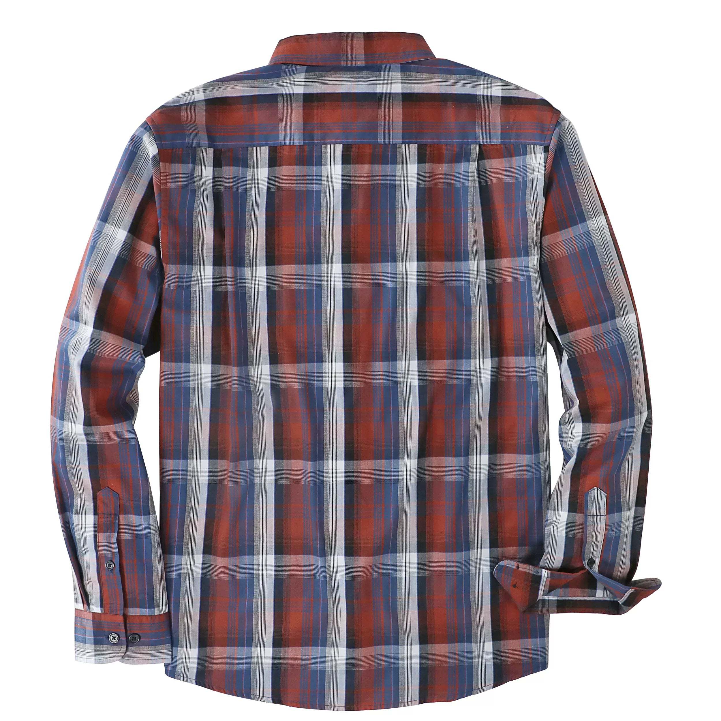 Dubinik? 3.2oz Mens Long Sleeve Casual Button Down Vintage Plaid Shirts#52003