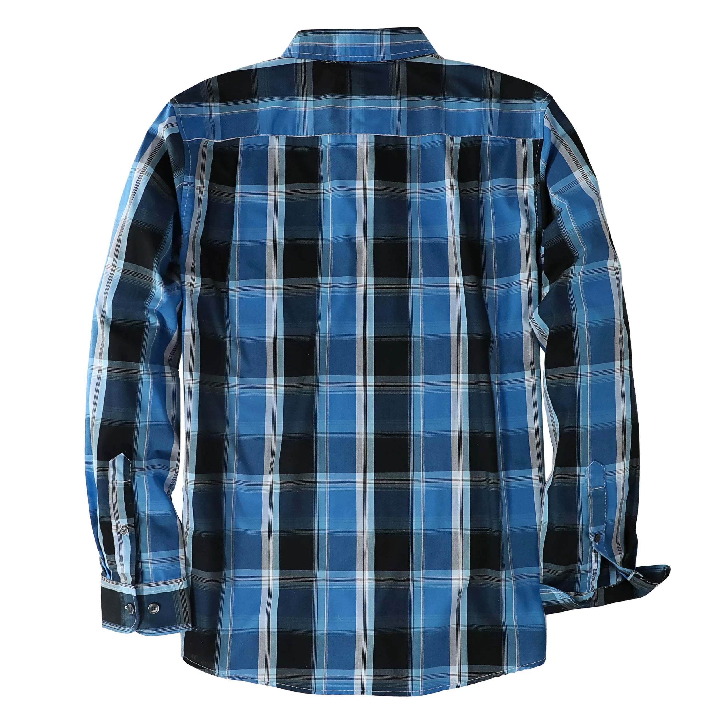 Dubinik? 3.2oz Mens Long Sleeve Casual Button Down Vintage Plaid Shirts#52019