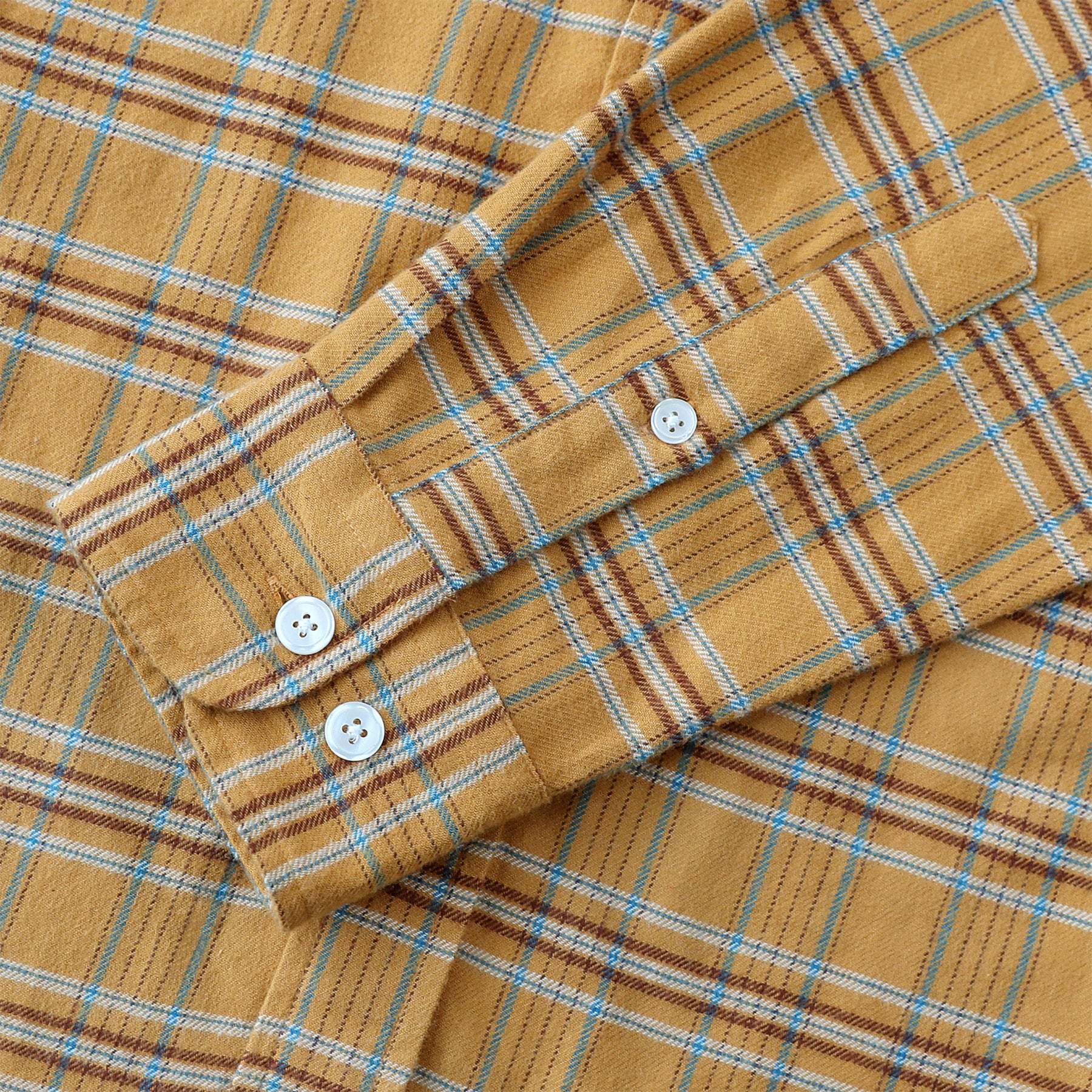 Dubinik? 6oz Flannel Shirt for Men 100% Cotton Mens Flannel Shirts Long Sleeve Plaid Soft Casual Button Down Shirt Men#66205