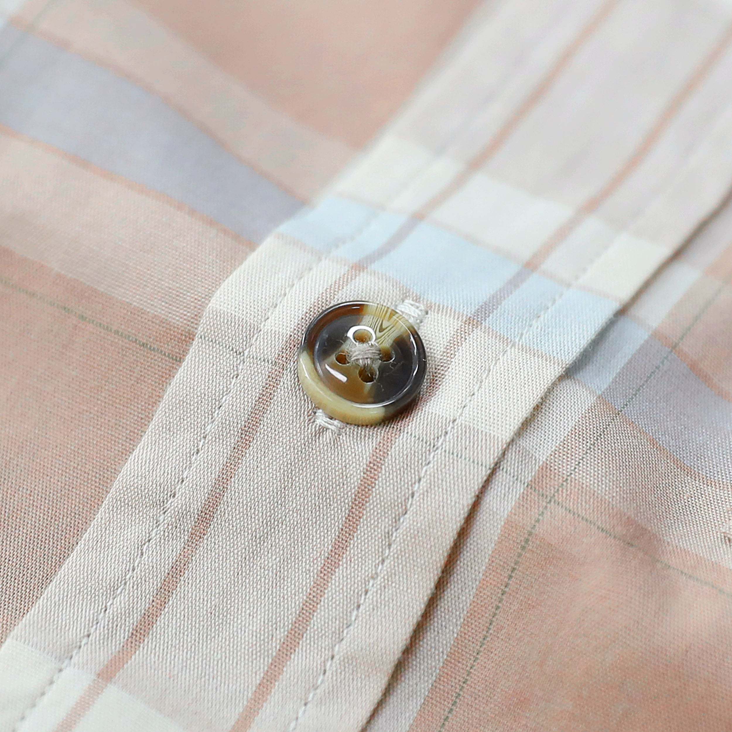 Dubinik? 3.2oz Mens Long Sleeve Casual Button Down Vintage Plaid Shirts#52029