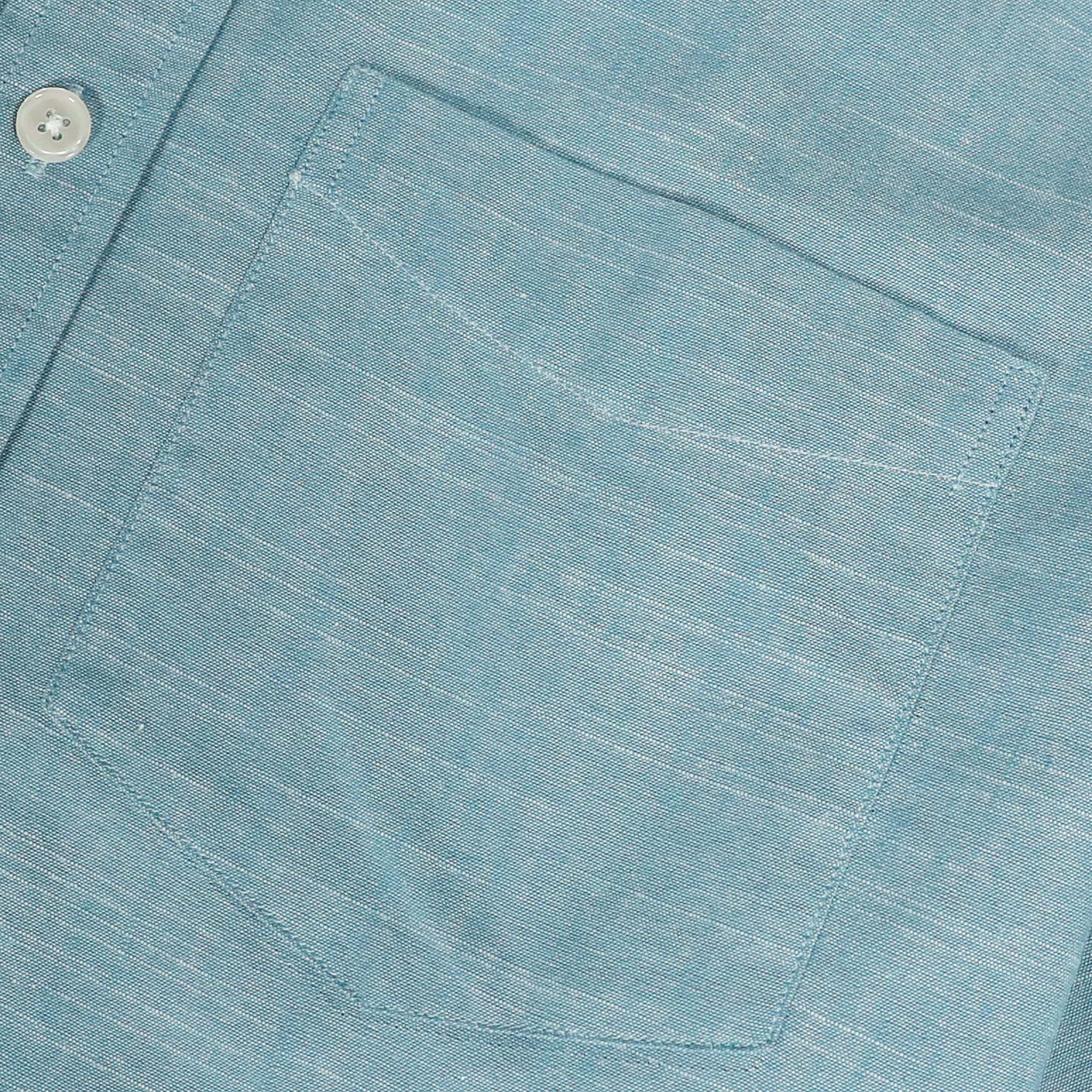 Dubinik? Sky Blue Solid Mens Short Sleeve Button Down Shirts 100% Cotton Plaid Men's Casual Button-Down Shirts with Pocket#01055