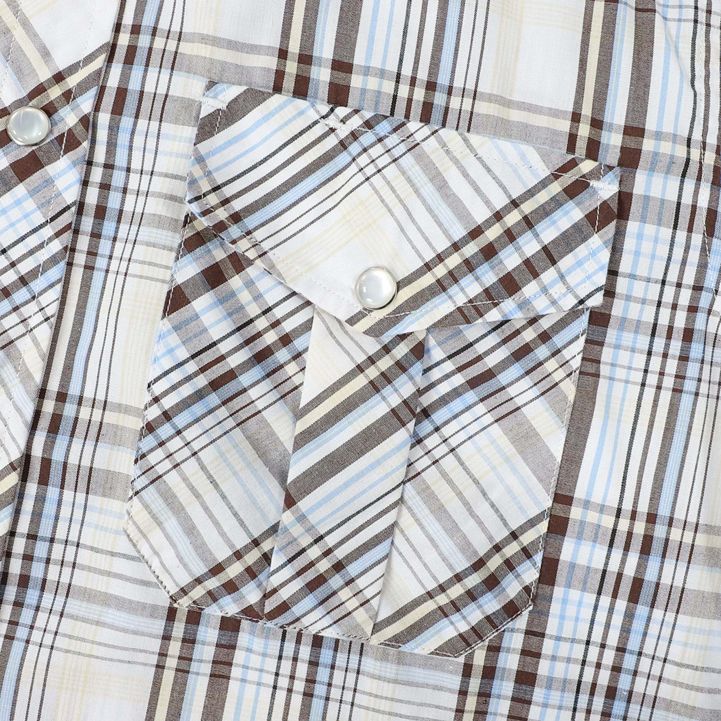 Dubinik? Western Shirts for Men Short Sleeve Plaid Pearl Snap Shirts for Men Button Up Shirt Cowboy Casual Work Shirt#41007