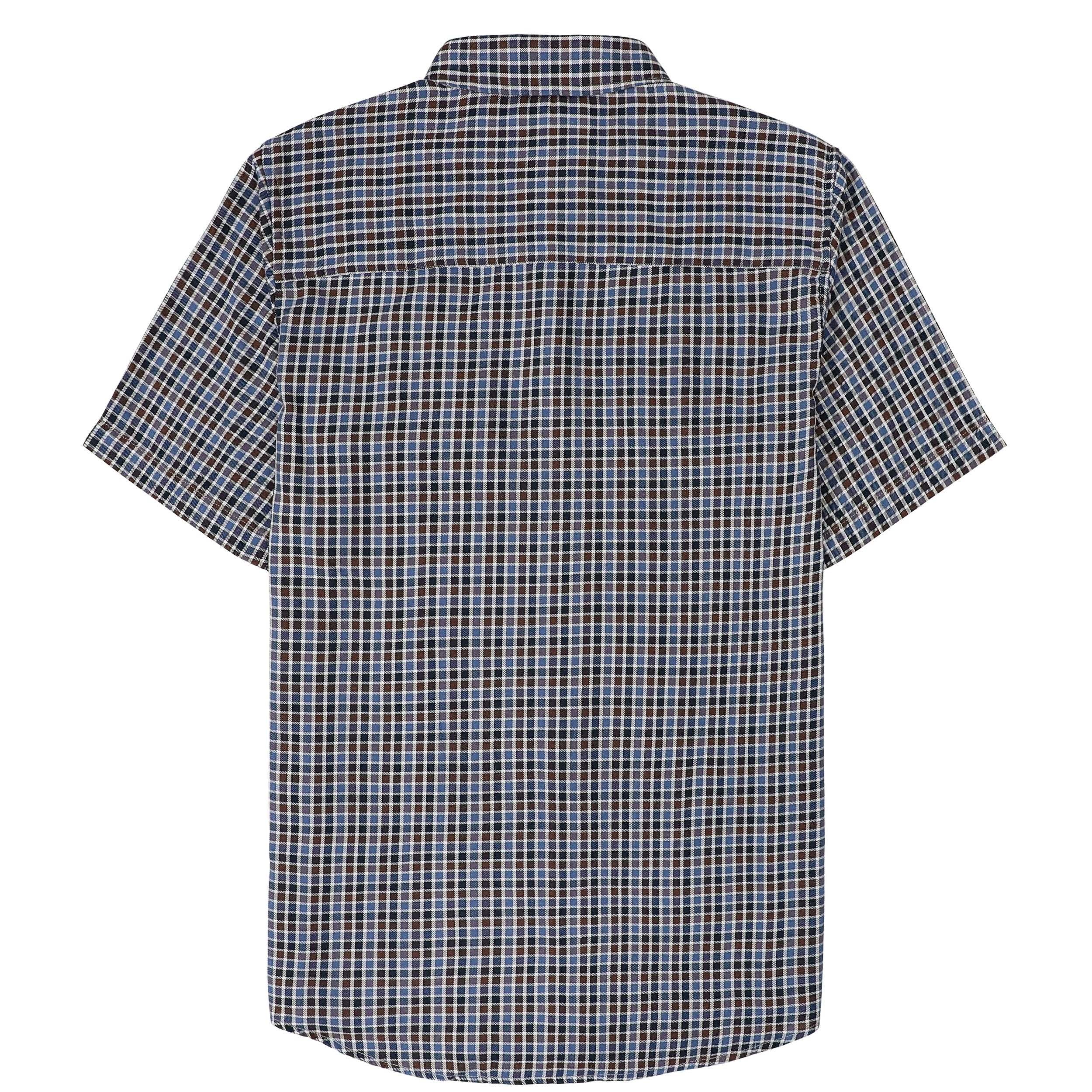 Dubinik? Bamboo Viscose Mens Short Sleeve Button Down Pockets Shirts#39005