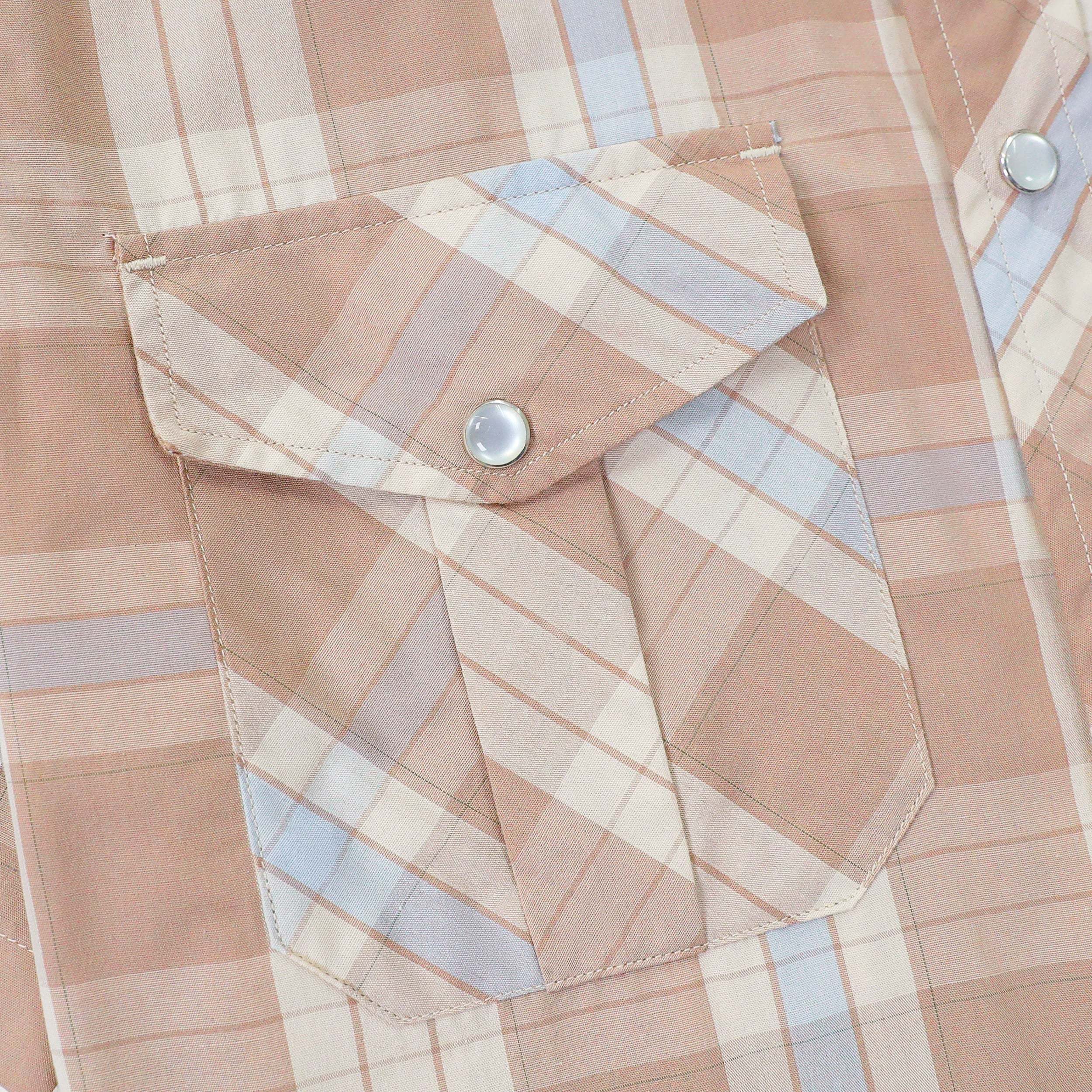 Dubinik? Western Shirts for Men Short Sleeve Plaid Pearl Snap Shirts for Men Button Up Shirt Cowboy Casual Work Shirt#41029