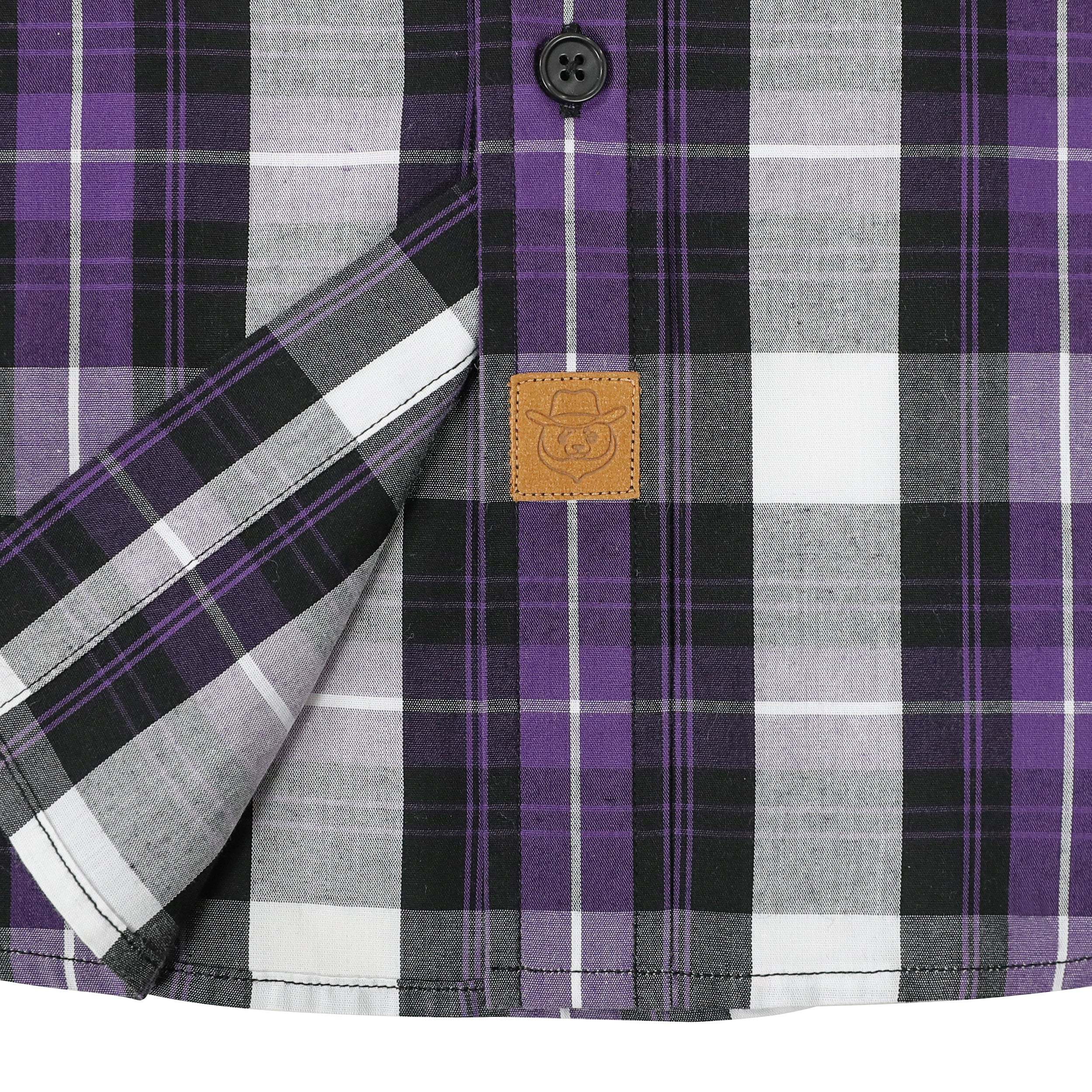 Dubinik? 3.2oz Mens Long Sleeve Casual Button Down Vintage Plaid Shirts#52033
