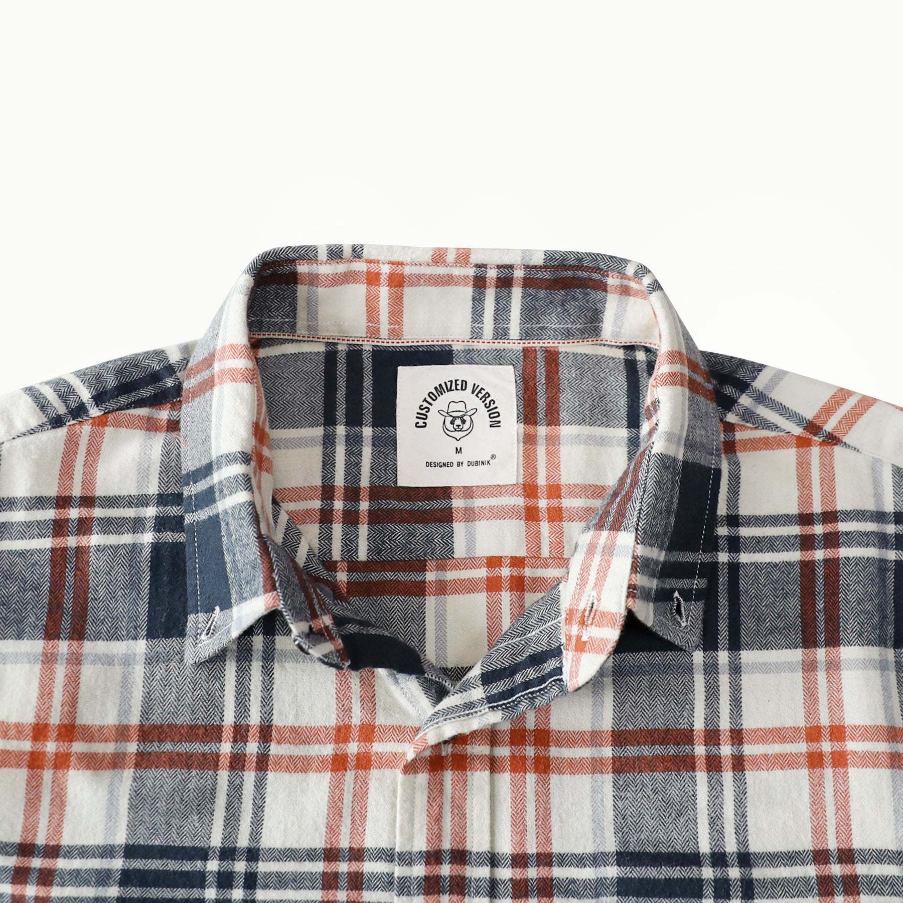 Dubinik? 6oz Flannel Shirt for Men 100% Cotton Mens Flannel Shirts Long Sleeve Plaid Soft Casual Button Down Shirt Men#66118