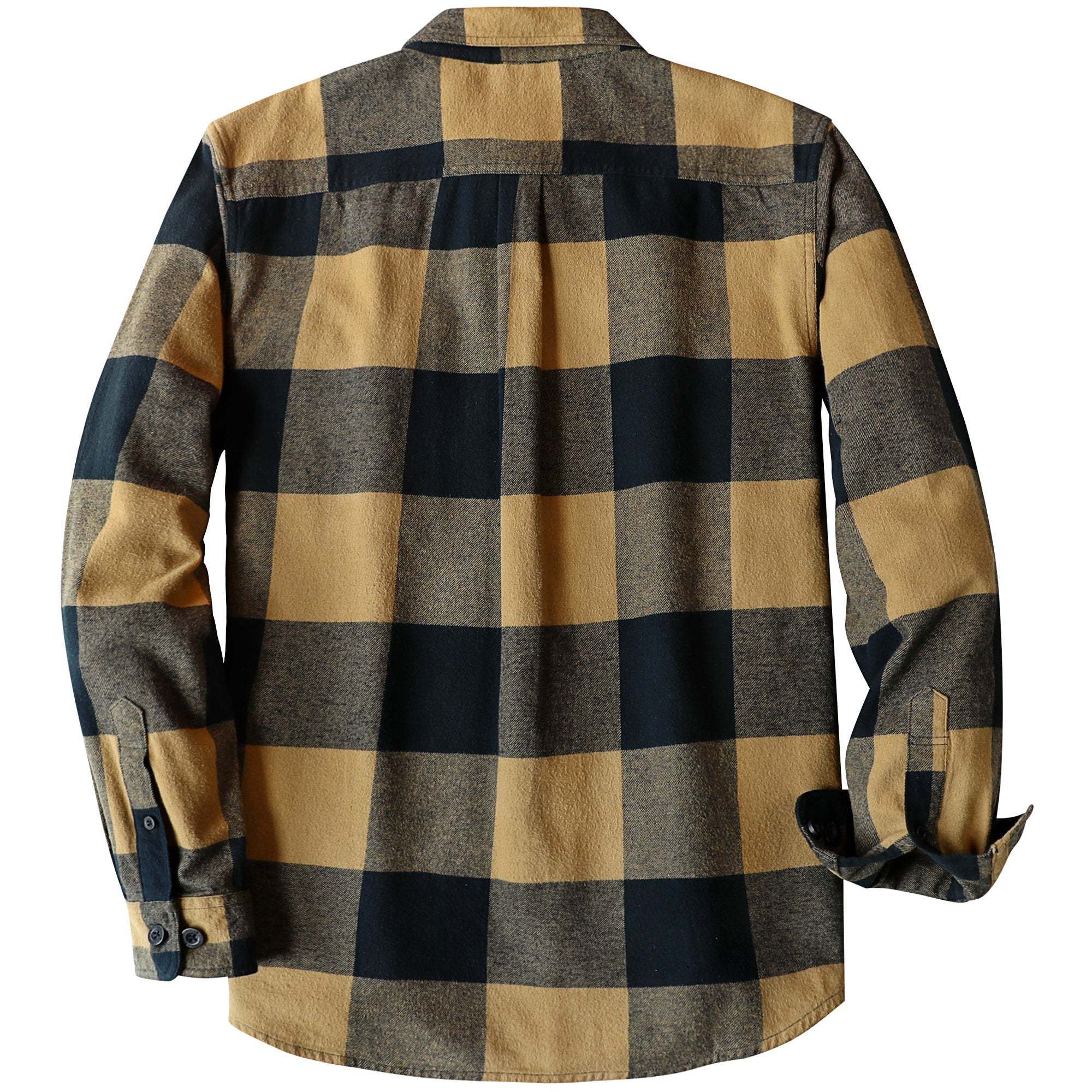 Dubinik? 6oz Mens Long Sleeve Midweight Flannel Shirt Warm Casual Soft Cotton Button Down Plaid Shirt #3420