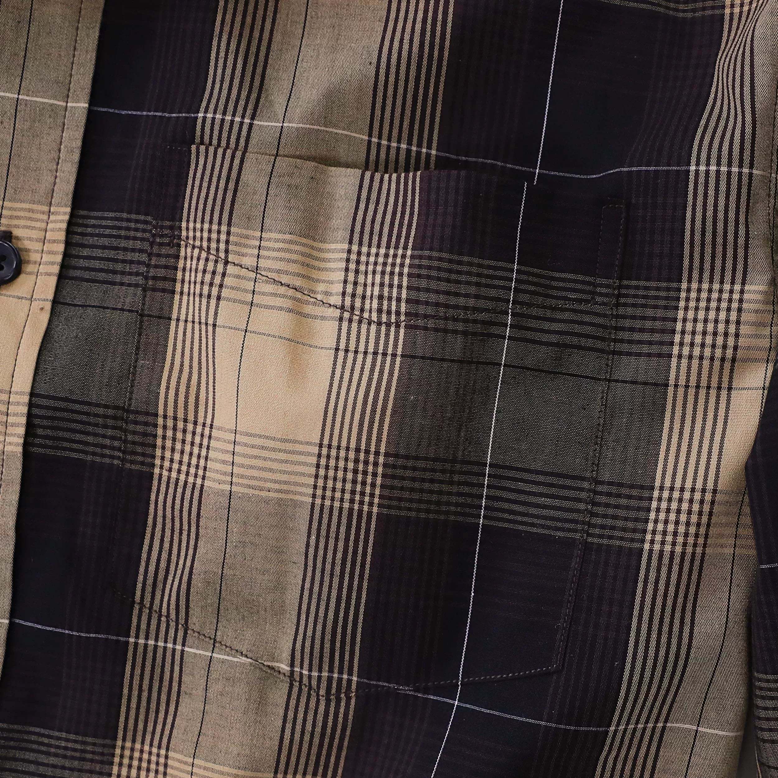 Dubinik? 3.2oz Mens Long Sleeve Casual Button Down Vintage Plaid Shirts#52027