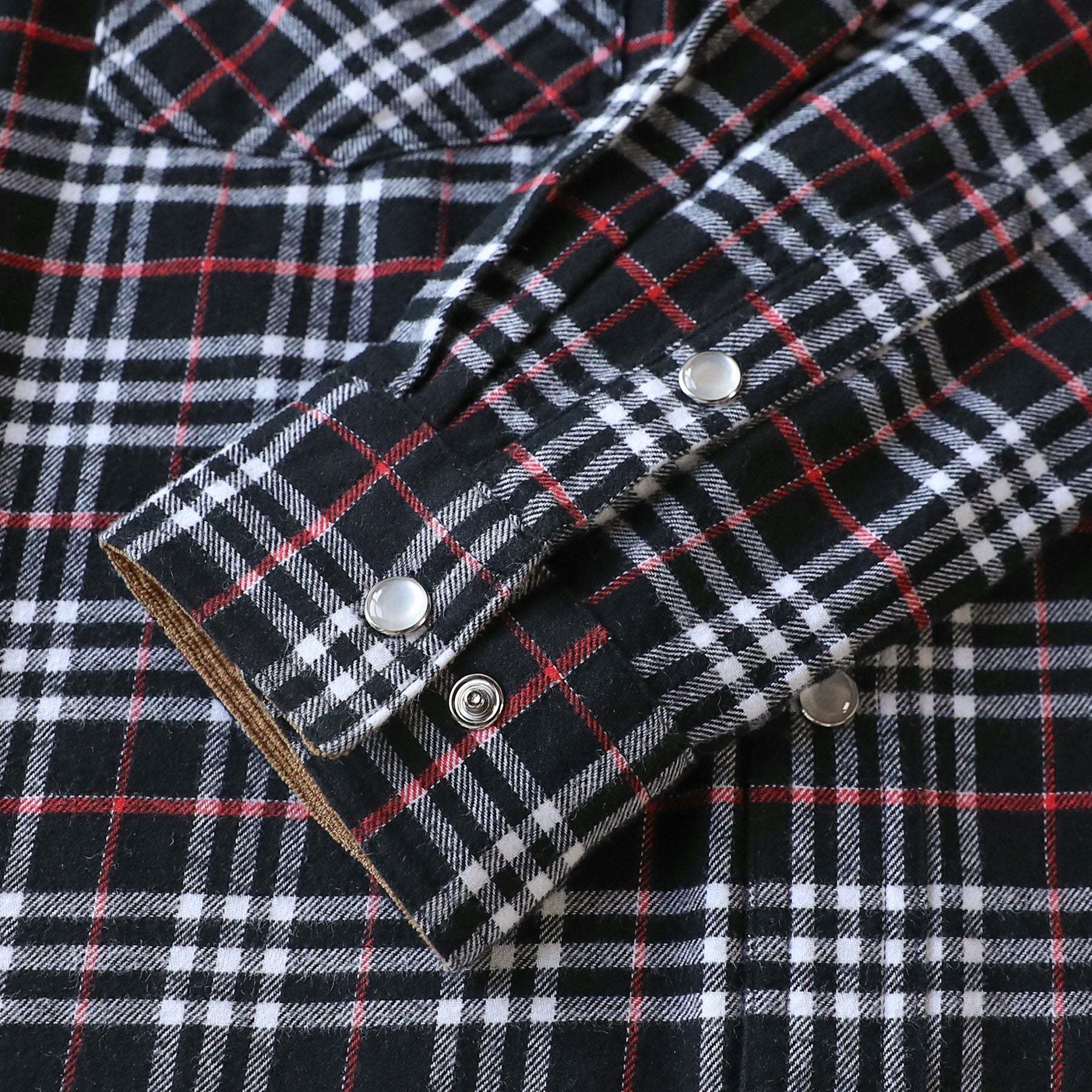 Dubinik? 6oz Men's Long Sleeve Pearl Snap Midweight Flannel Casual Western Cowboy Plaid Shirts 100% Cotton#36004
