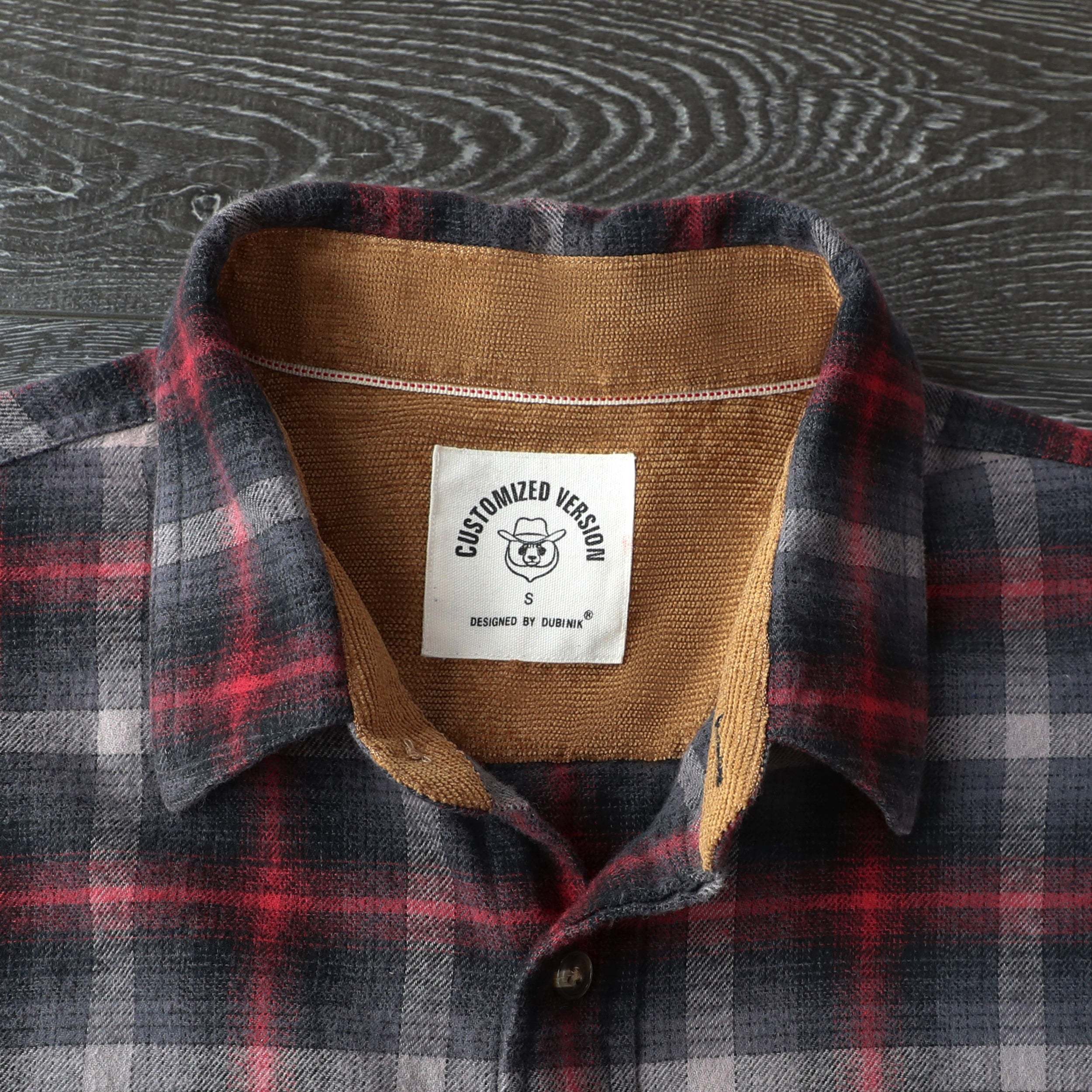 Dubinik? 6oz Mens Flannel Shirt Long Sleeve Button Down Plaid All Cotton Soft Brushed Flannel Shirt For Men Utility Casual Shirt #0030009
