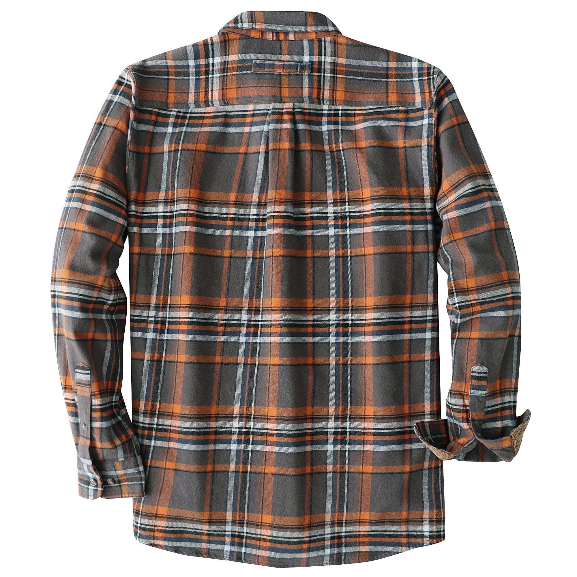 Dubinik? 6oz Mens Flannel Shirt Long Sleeve Button Down Plaid All Cotton Soft Brushed Flannel Shirt For Men Utility Casual Shirt #0030007