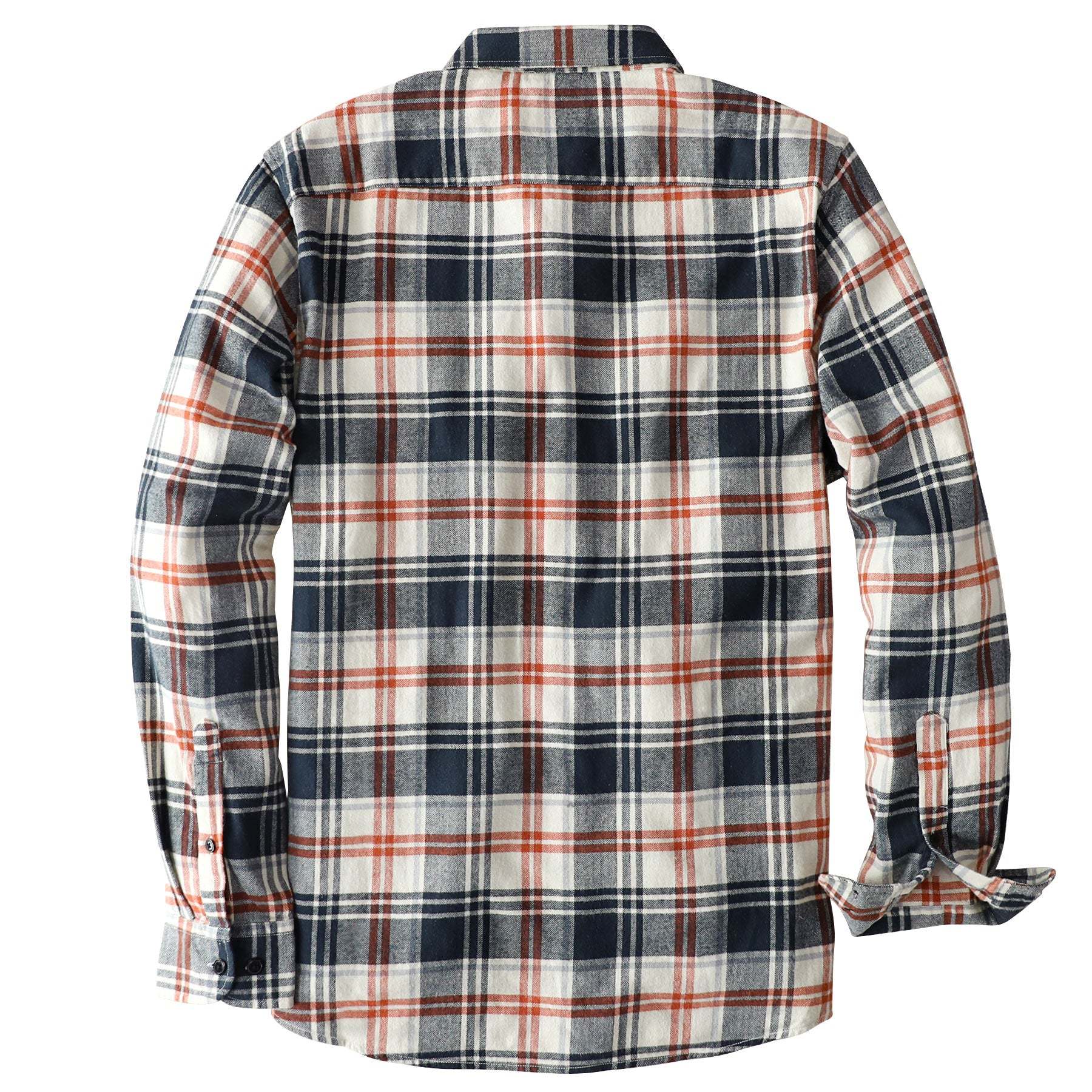 Dubinik? 6oz Flannel Shirt for Men 100% Cotton Mens Flannel Shirts Long Sleeve Plaid Soft Casual Button Down Shirt Men#66118
