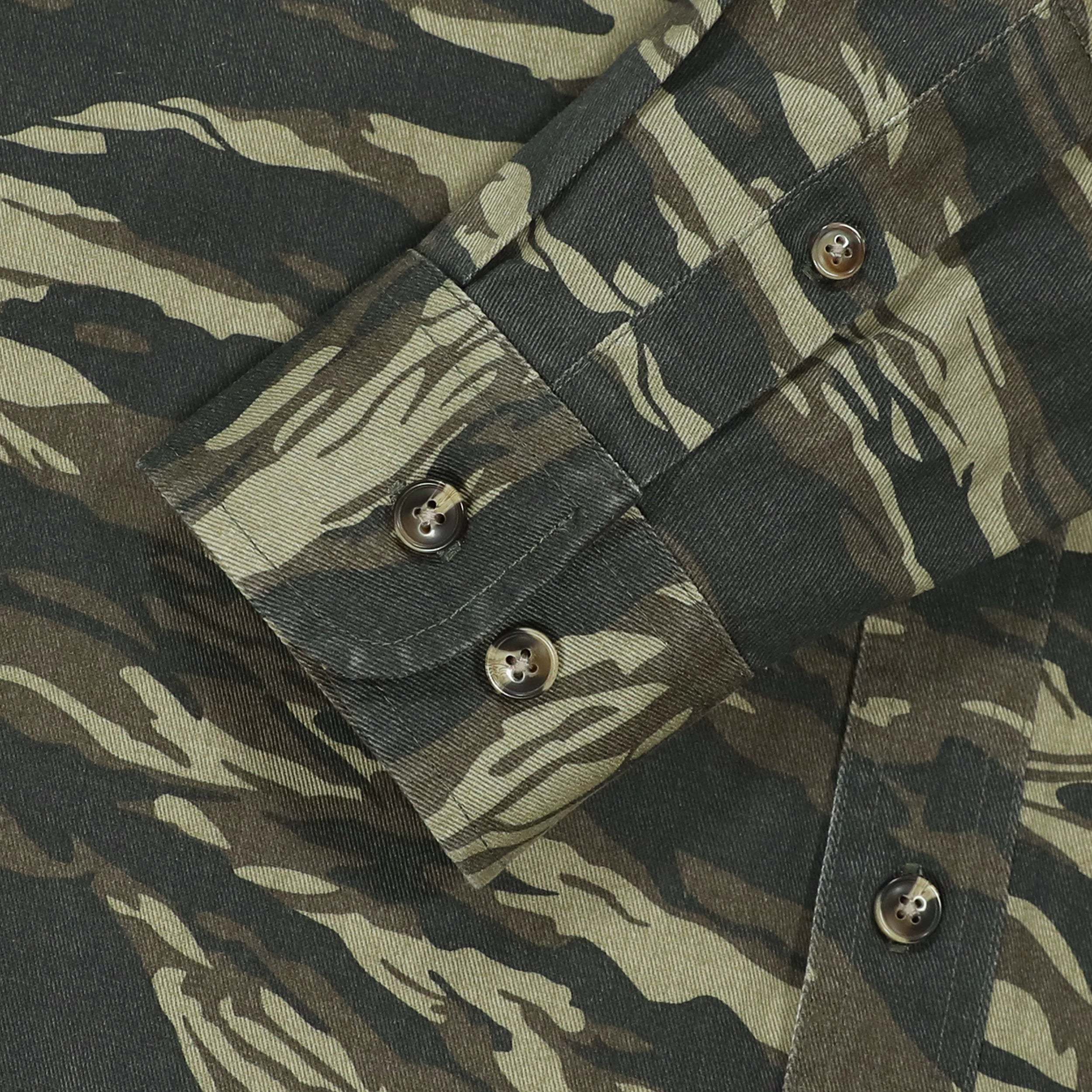 8oz Men's 100% cotton outdoor casual workwear pocket vintage shirt #15CMC