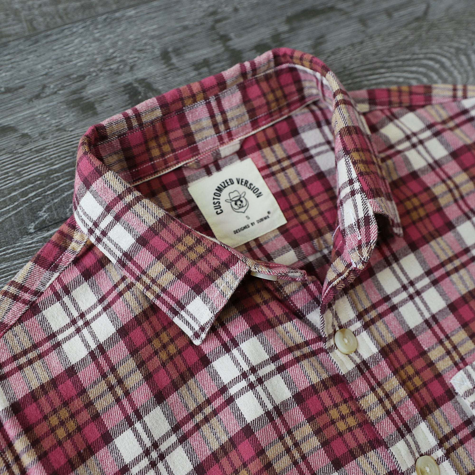 Dubinik? 6oz Mens Long Sleeve Midweight Flannel Shirt Warm Casual Soft Cotton Button Down Plaid Shirt #3410