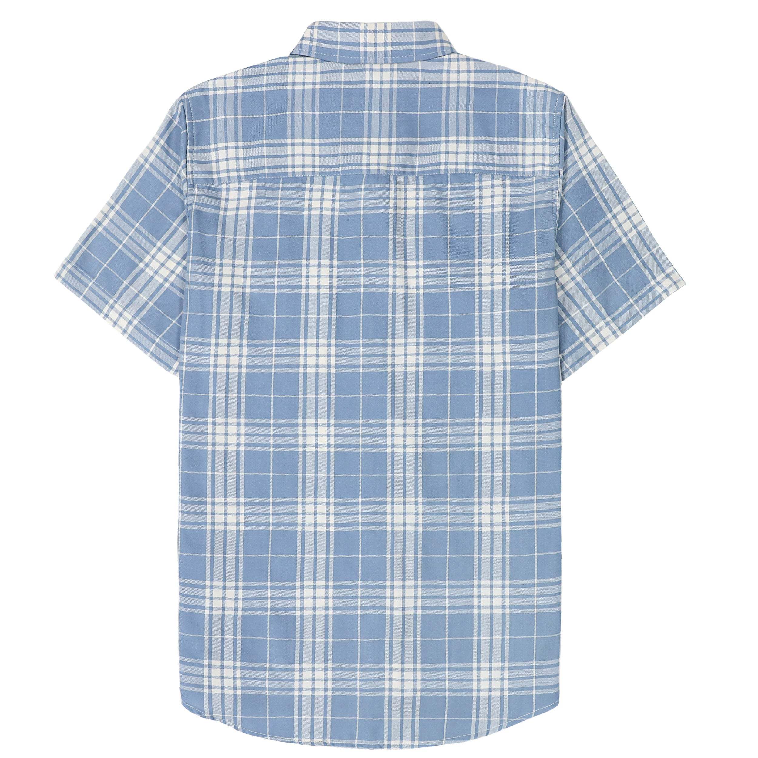 Dubinik? Bamboo Viscose Mens Short Sleeve Button Down Pockets Shirts#39014