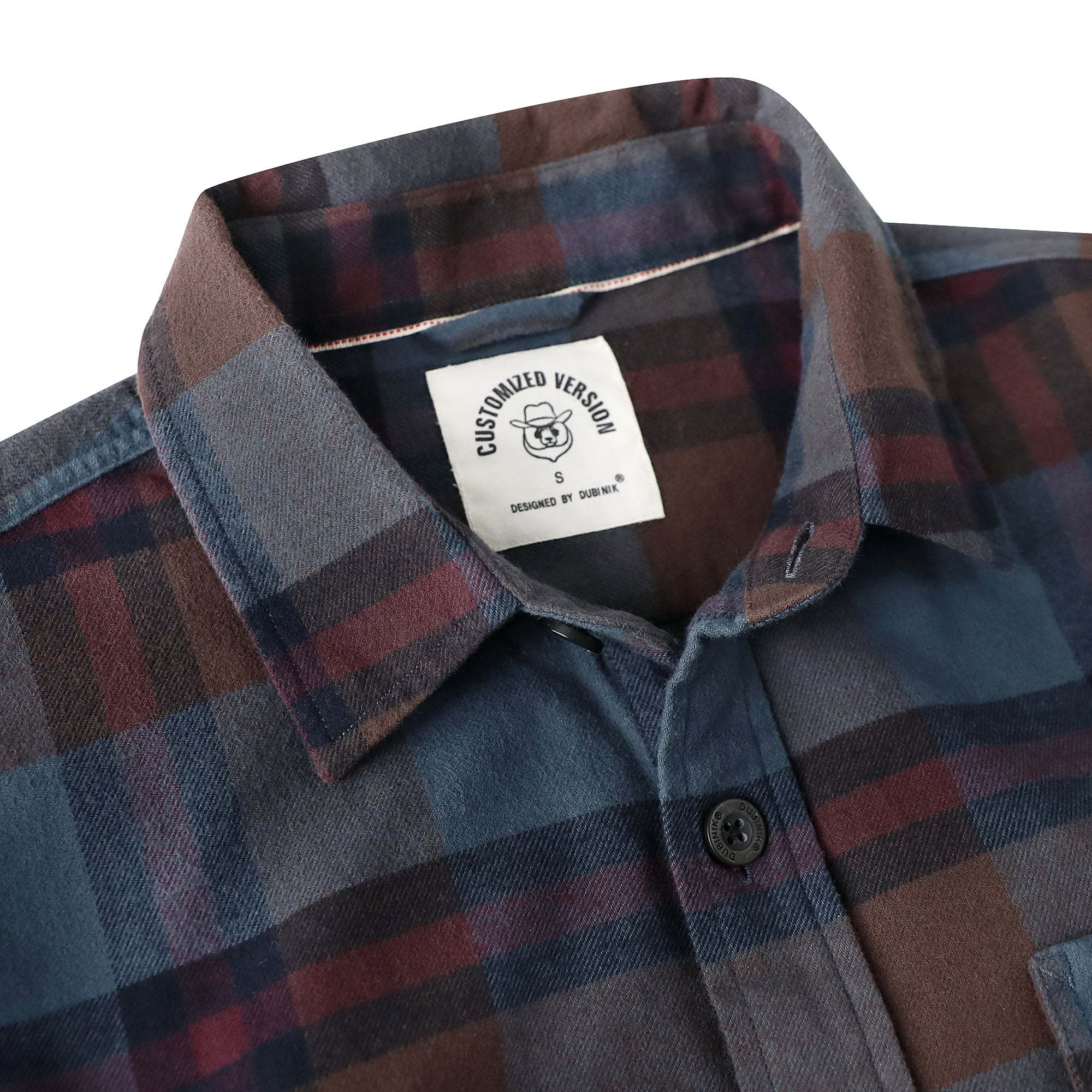 Dubinik? 6oz Mens Long Sleeve Midweight Flannel Shirt Warm Casual Soft Cotton Button Down Plaid Shirt #3402 Tall size in stock now!