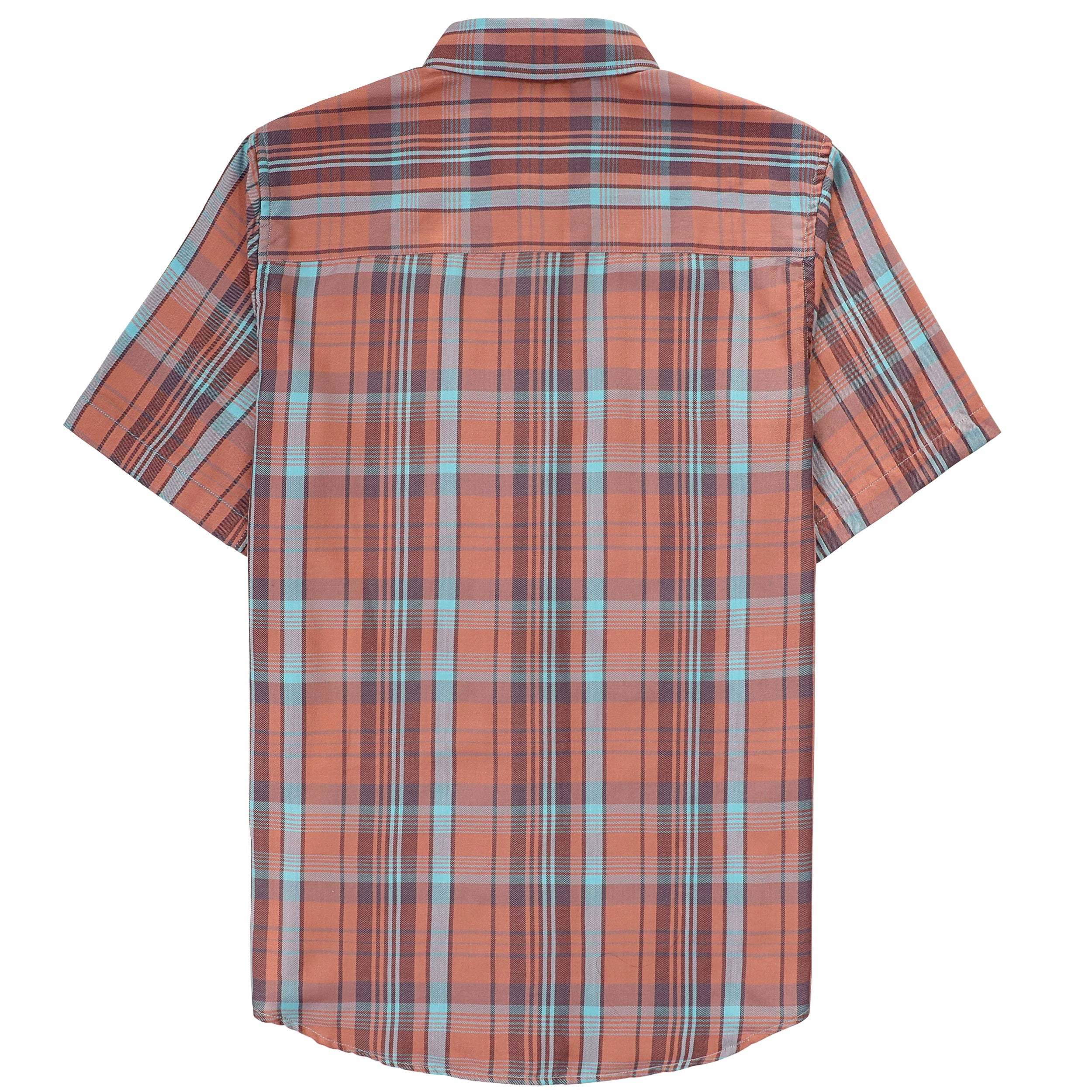 Dubinik? Bamboo Viscose Mens Short Sleeve Button Down Pockets Shirts#39016