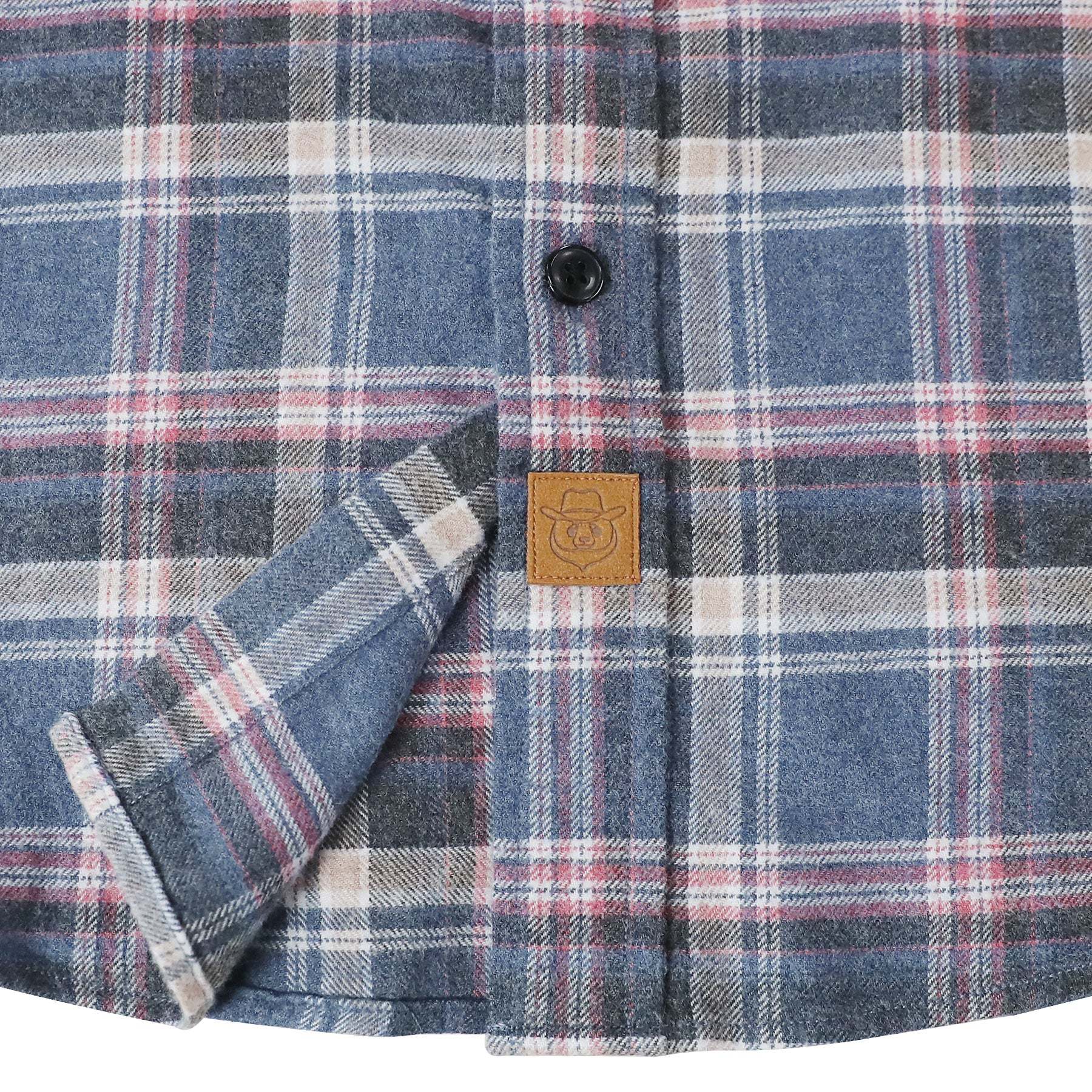 Dubinik? 6oz Flannel Shirt for Men 100% Cotton Mens Flannel Shirts Long Sleeve Plaid Soft Casual Button Down Shirt Men#66029