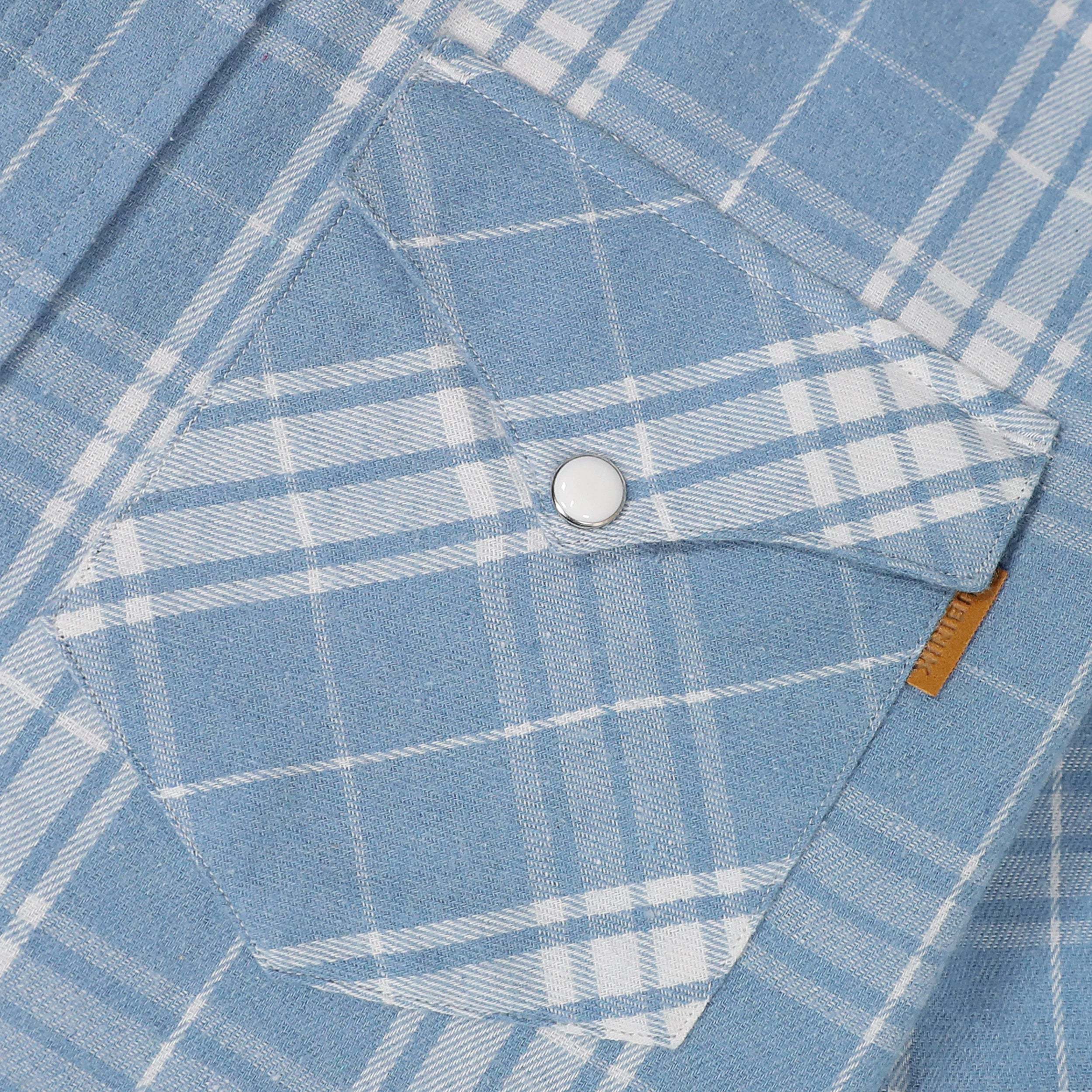 Dubinik? 6oz Flannel Shirt For Men Western Cowboy Pearl Snap Shirts For Men Long Sleeve Vintage Buttons Down Plaid Shirt #28014