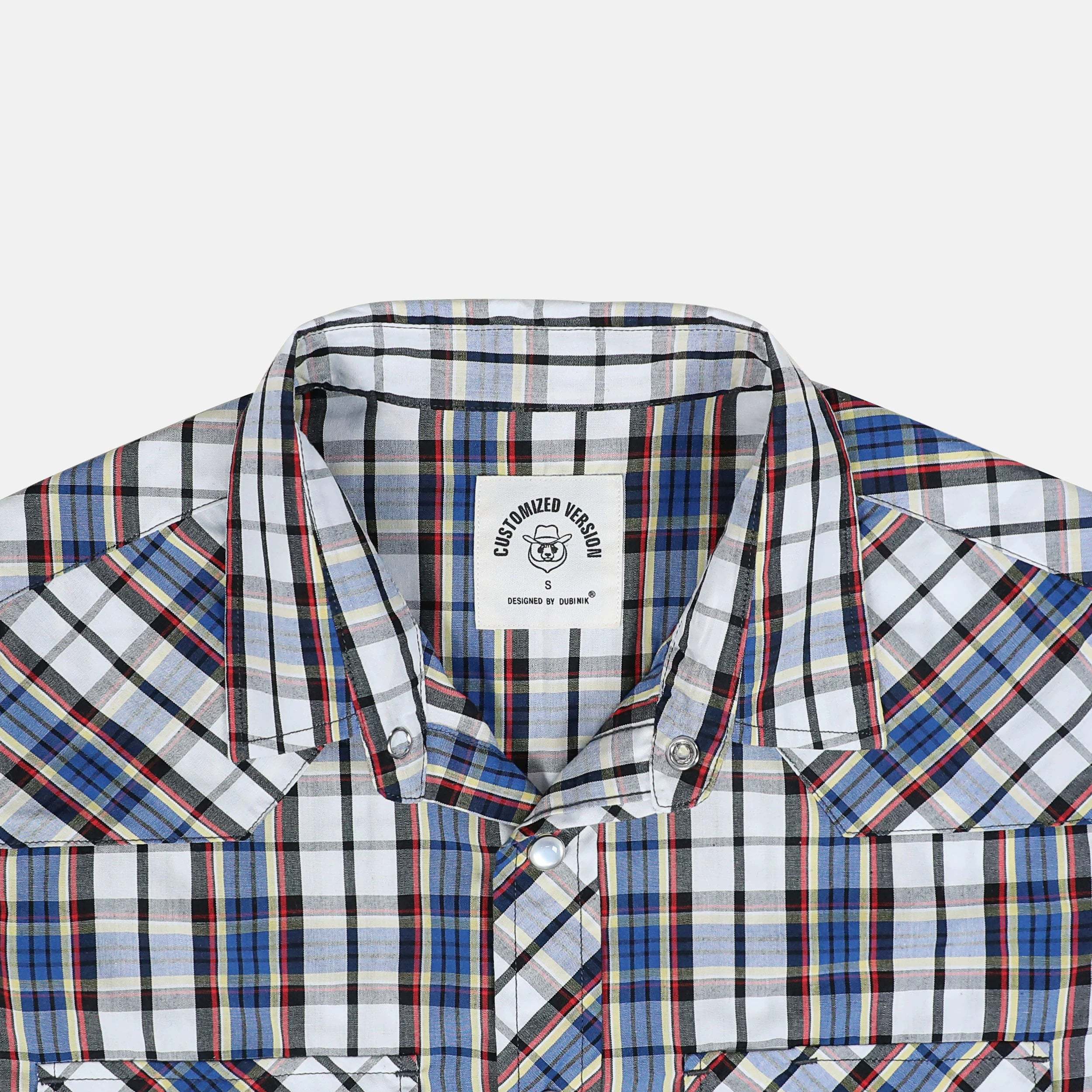 Dubinik? Western Shirts for Men Short Sleeve Plaid Pearl Snap Shirts for Men Button Up Shirt Cowboy Casual Work Shirt#41009