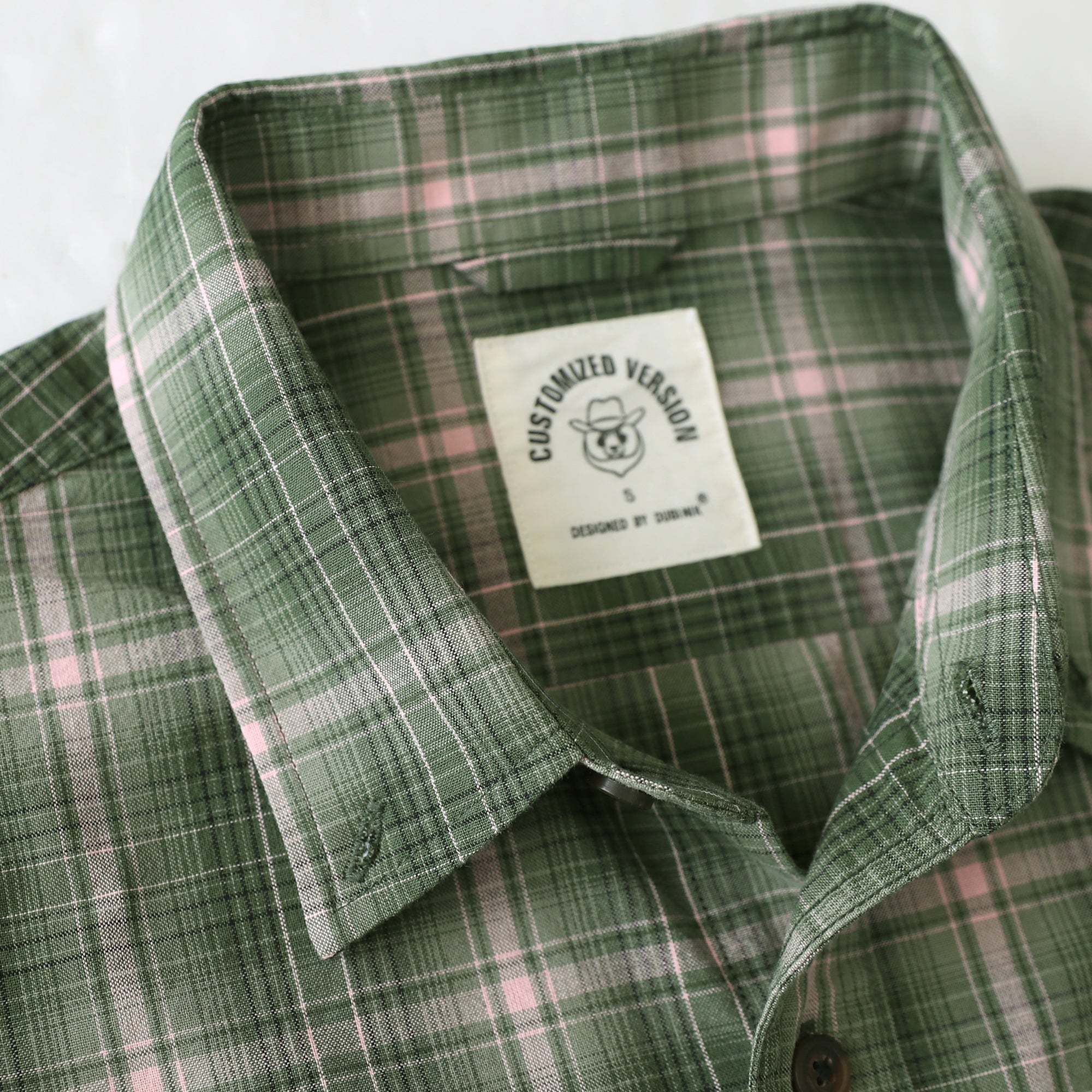 Dubinik? 4.6oz Mens Lightweight Pure Cotton Long Sleeve Button Down Plaid Shirt#10187