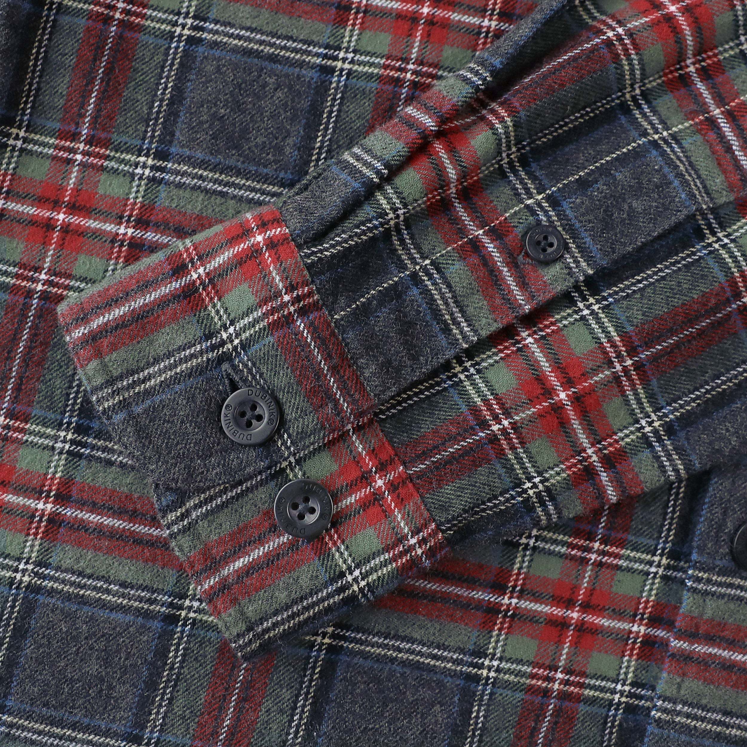 Dubinik? 6oz Mens Long Sleeve Midweight Flannel Shirt Warm Casual Soft Cotton Button Down Plaid Shirt #3409