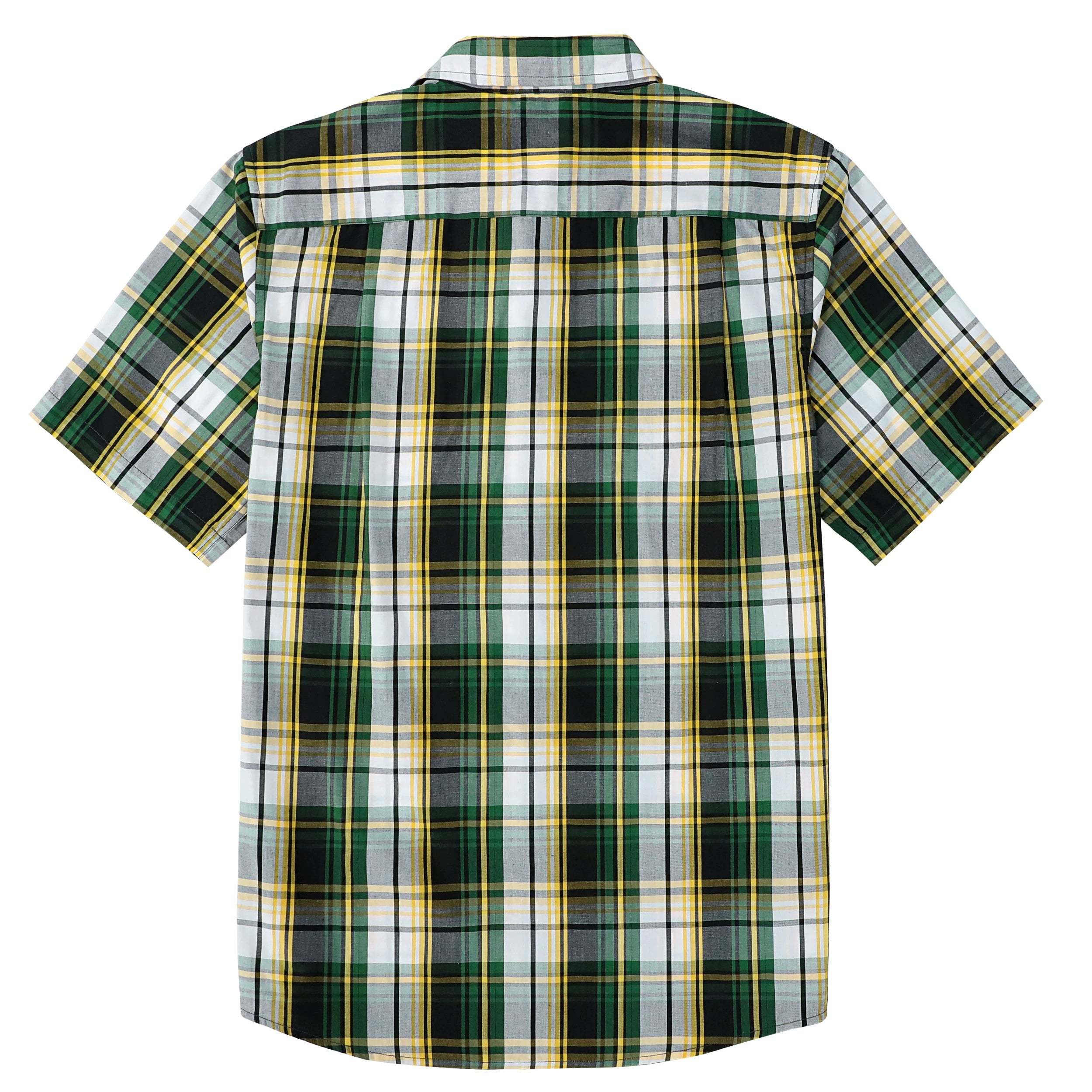 Dubinik? Green Mens Short Sleeve Button Down Shirts Summer Vintage Short Sleeve Button Down Men Lightweight Men's Casual Shirts#51004