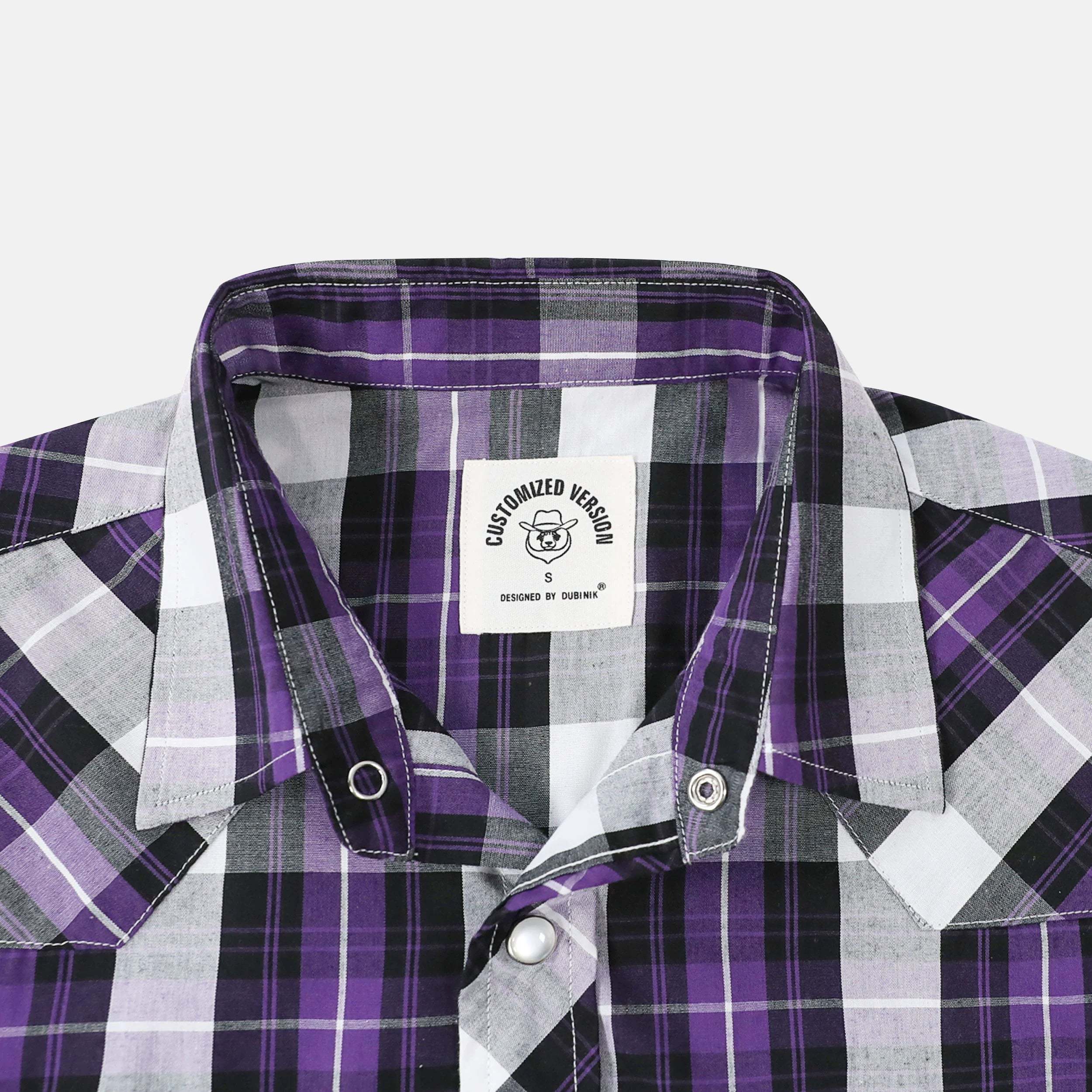 Dubinik? Western Shirts for Men Short Sleeve Plaid Pearl Snap Shirts for Men Button Up Shirt Cowboy Casual Work Shirt#41033