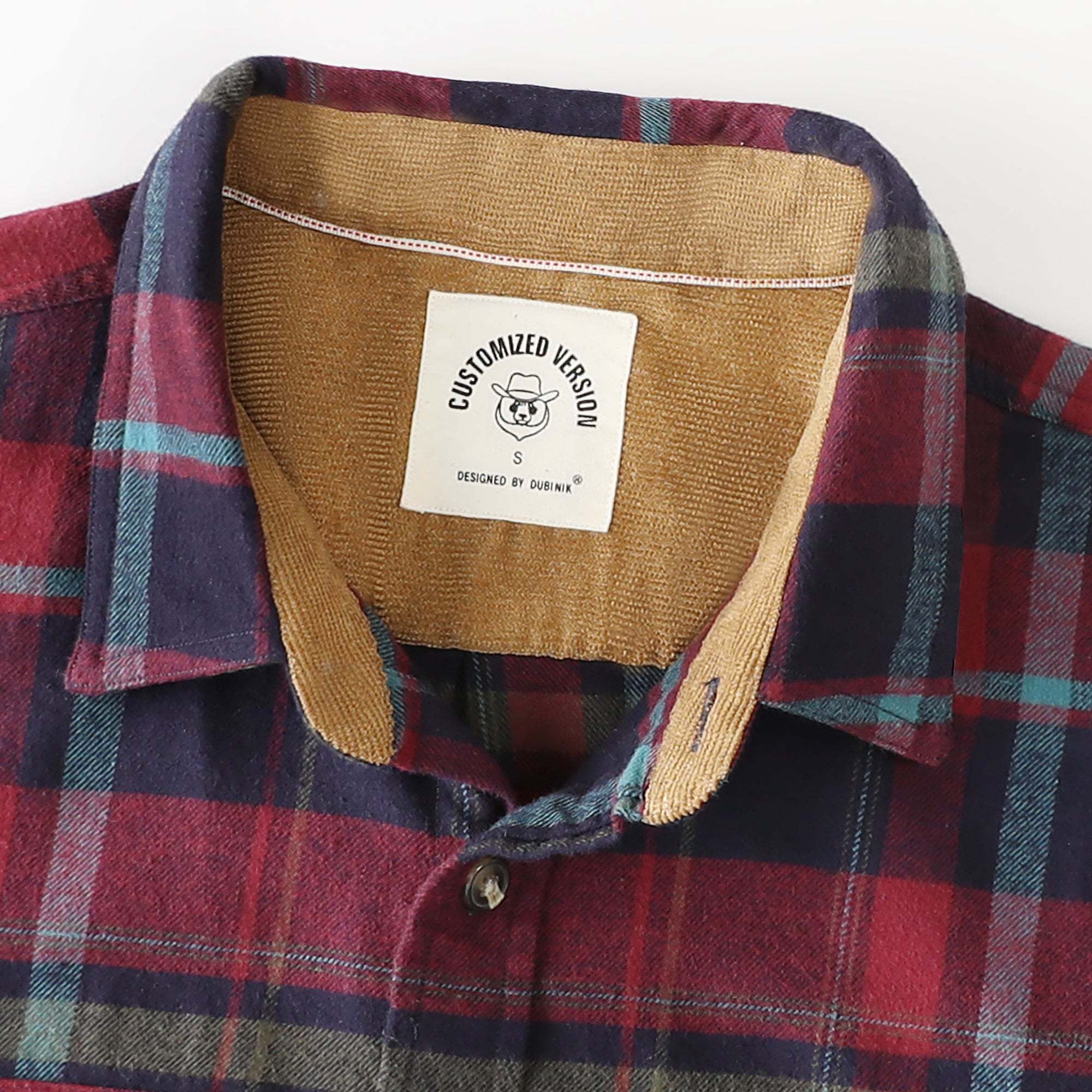 Dubinik? 6oz Mens Flannel Shirt Long Sleeve Button Down Plaid All Cotton Soft Brushed Flannel Shirt For Men Utility Casual Shirt #0030025