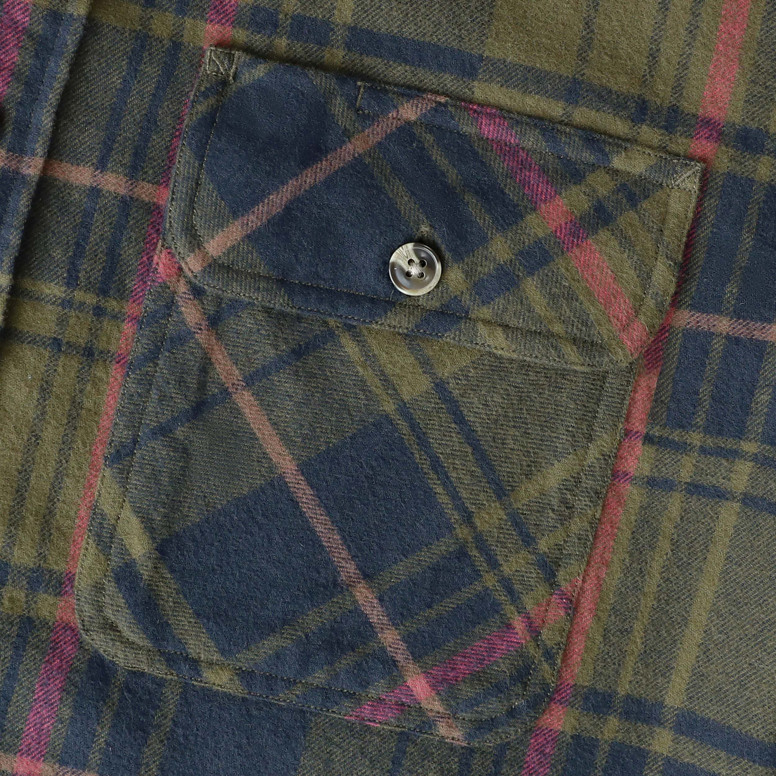 Dubinik? 6oz Mens Flannel Shirt Long Sleeve Button Down Plaid All Cotton Soft Brushed Flannel Shirt For Men Utility Casual Shirt #0030023