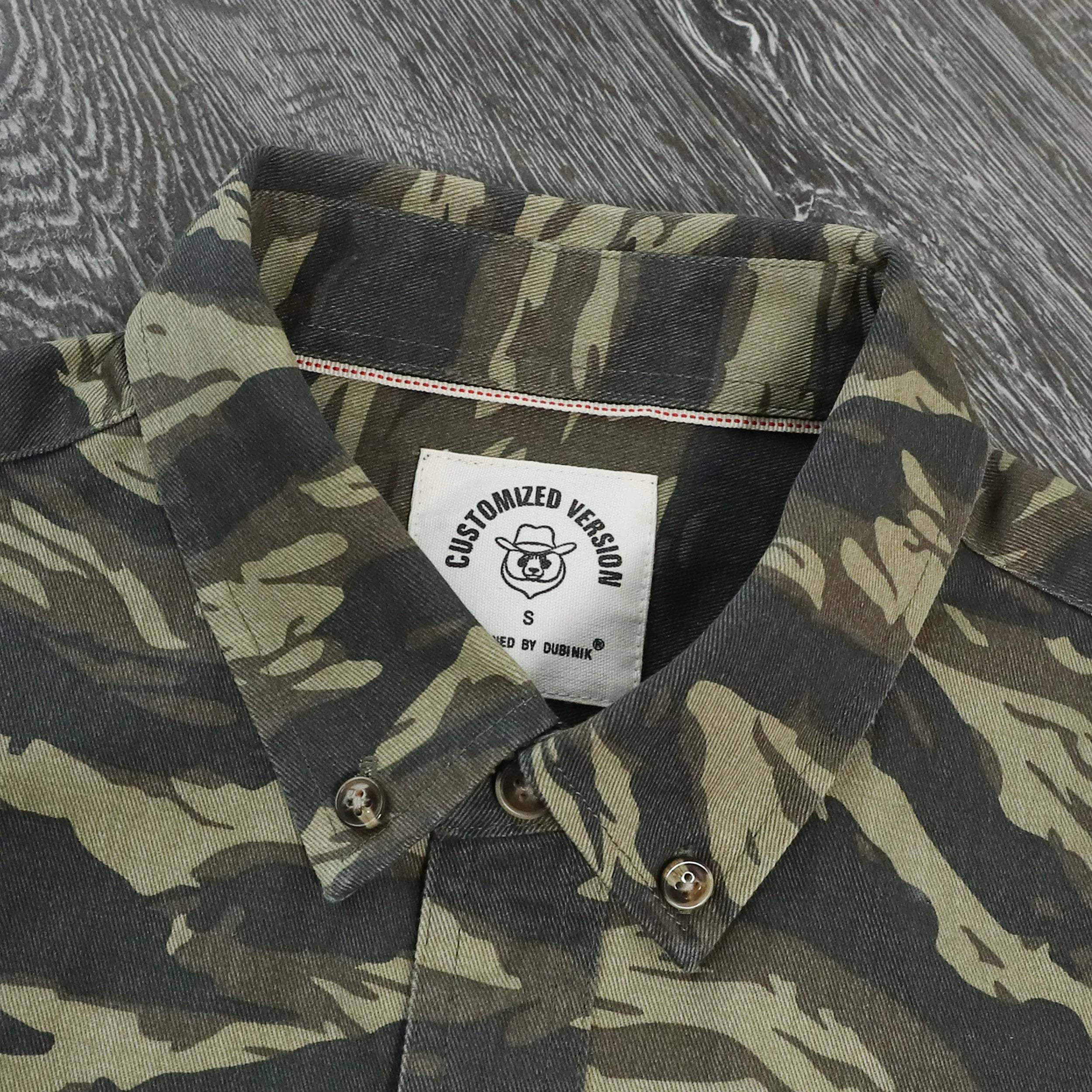8oz Men's 100% cotton outdoor casual workwear pocket vintage shirt #15CMC