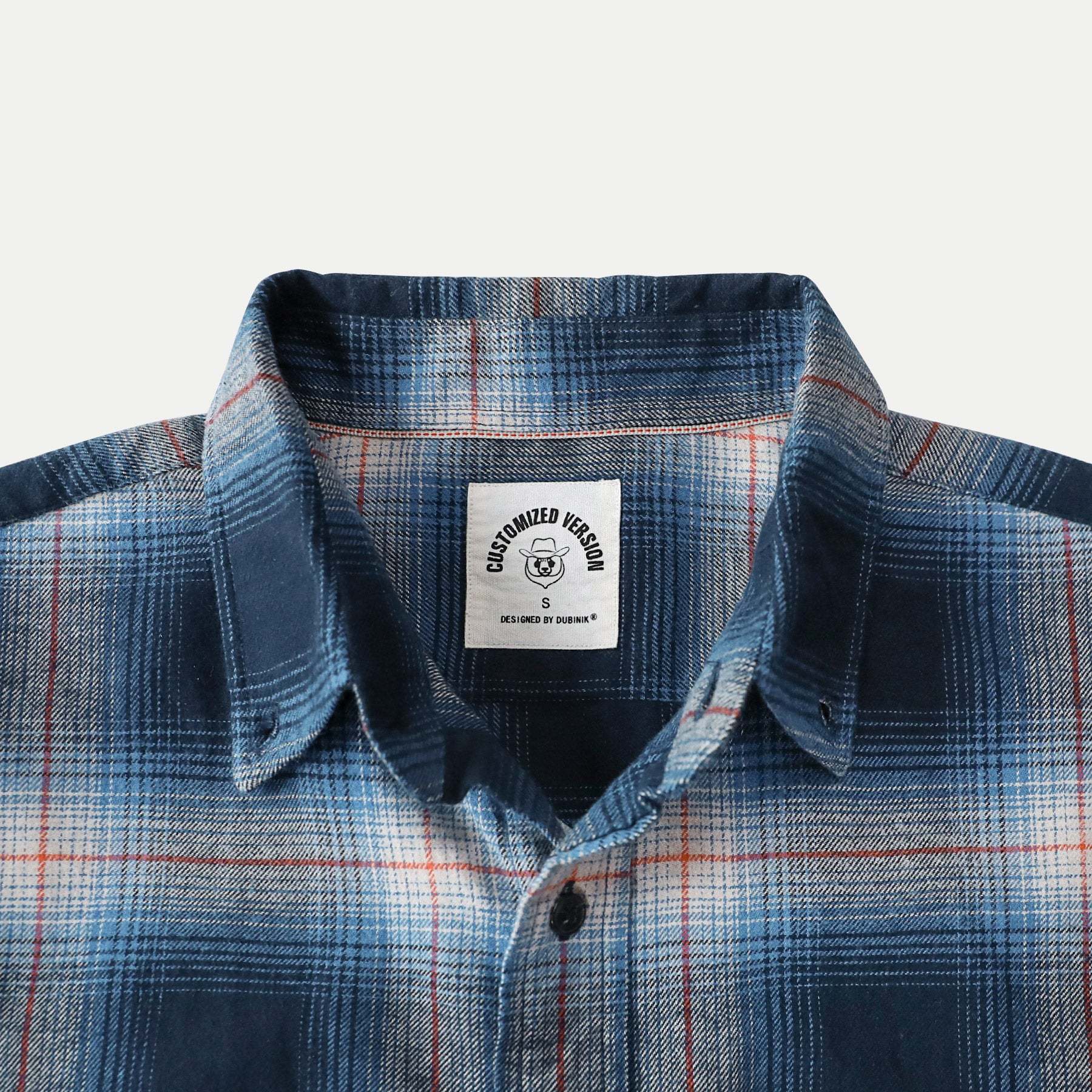 Dubinik? 6oz Flannel Shirt for Men 100% Cotton Mens Flannel Shirts Long Sleeve Plaid Soft Casual Button Down Shirt Men#66027
