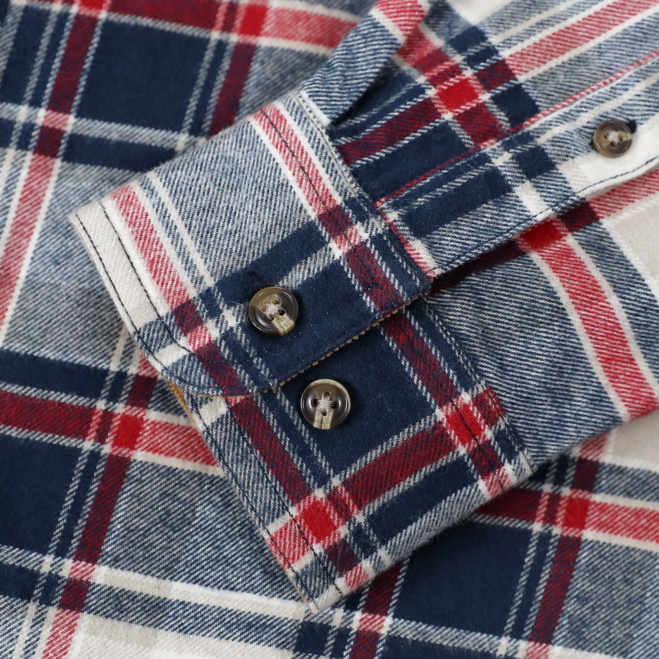 Dubinik? 6oz Mens Flannel Shirt Long Sleeve Button Down Plaid All Cotton Soft Brushed Flannel Shirt For Men Utility Casual Shirt #0030020