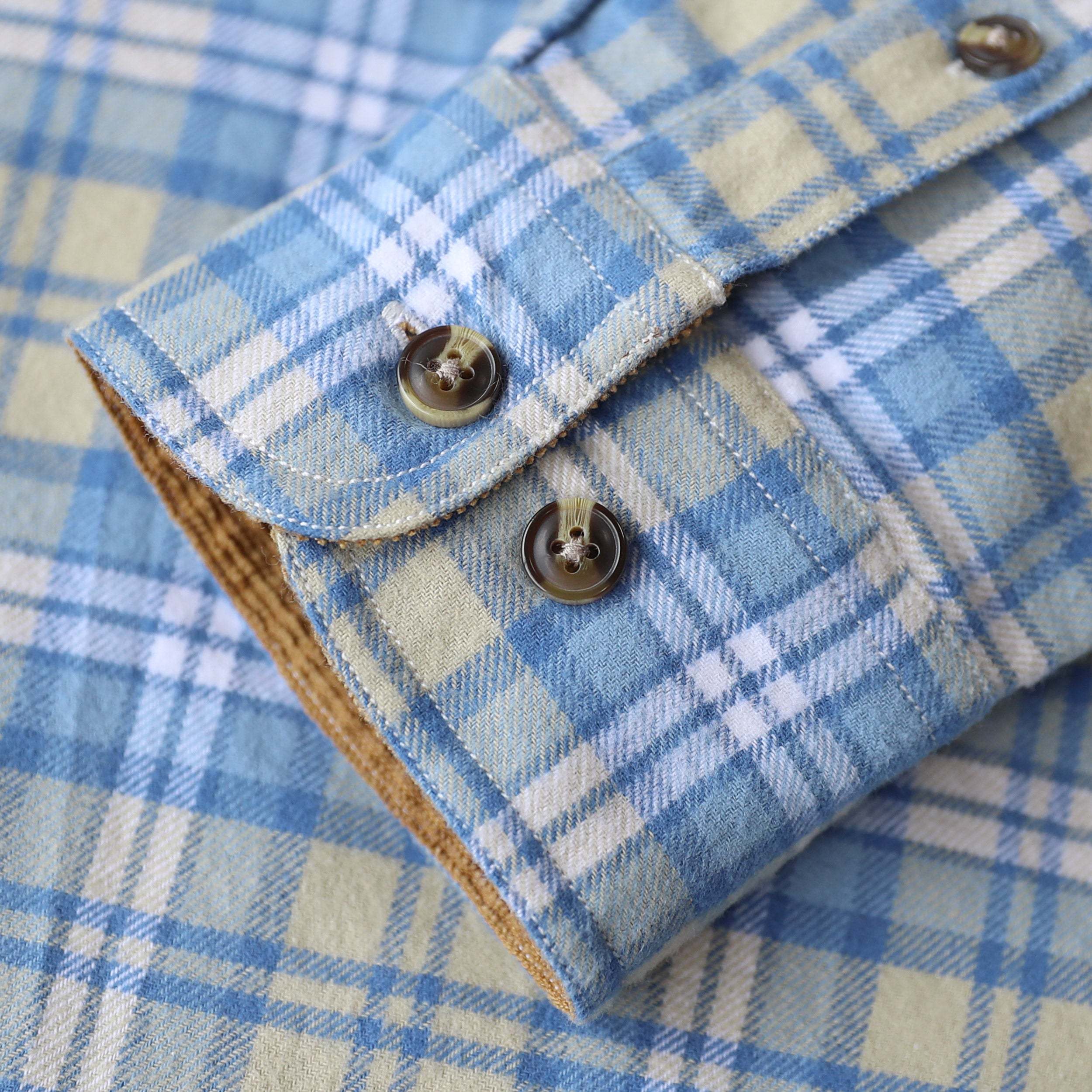 Dubinik? 6oz Mens Flannel Shirt Long Sleeve Button Down Plaid All Cotton Soft Brushed Flannel Shirt For Men Utility Casual Shirt#0030019