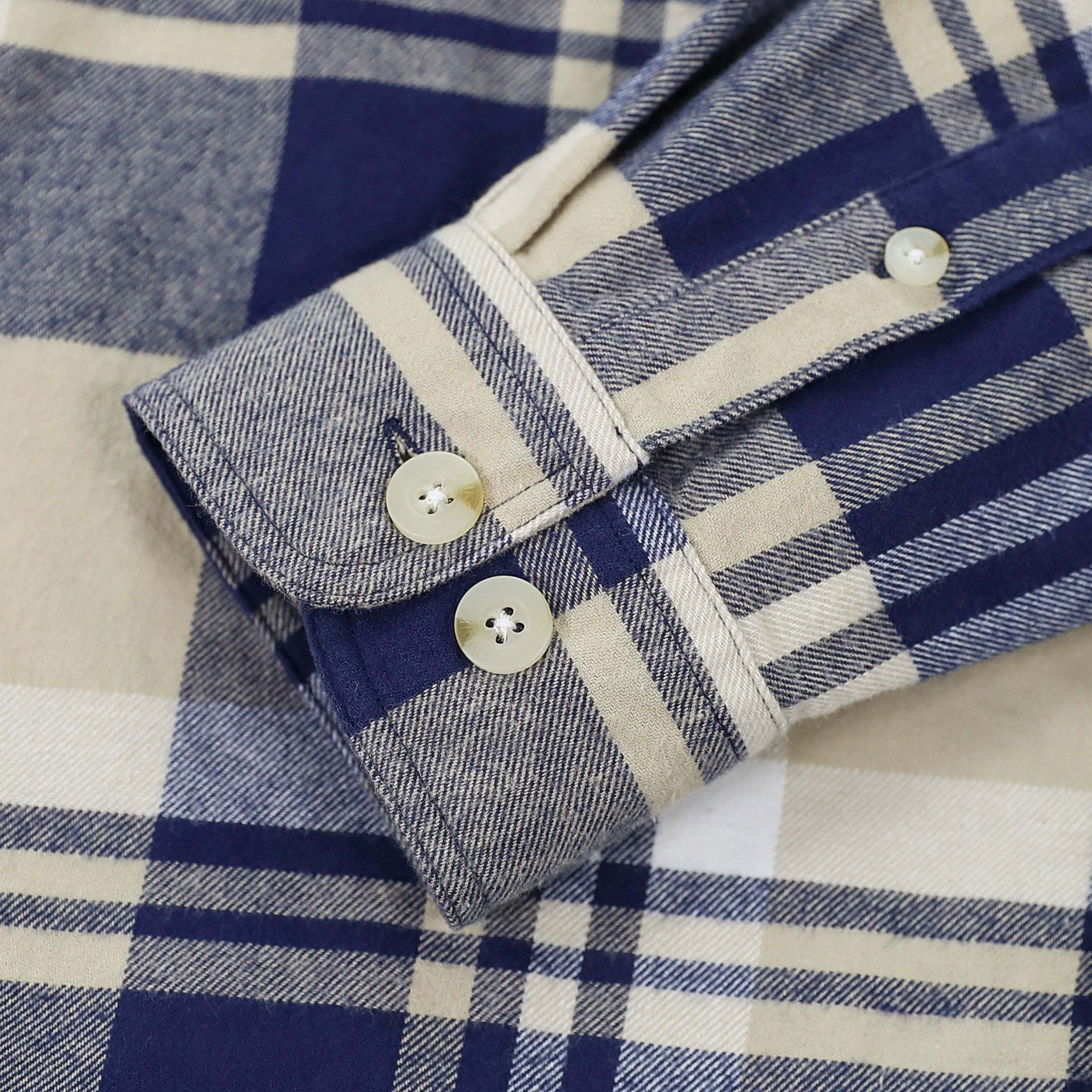 Dubinik? 6oz Mens Long Sleeve Midweight Flannel Shirt Warm Casual Soft Cotton Button Down Plaid Shirt #3421