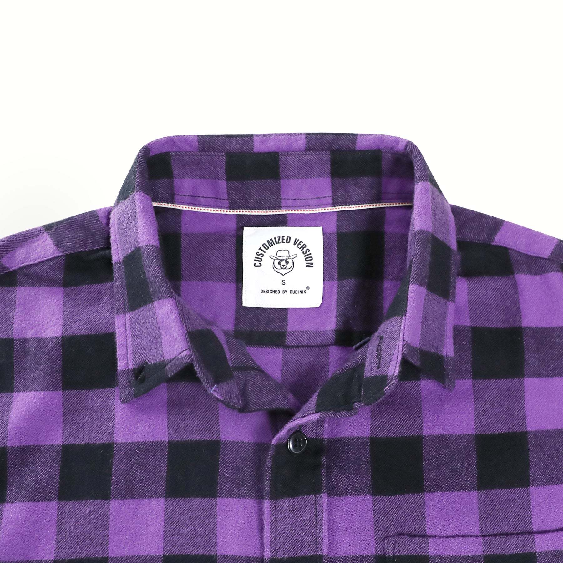 Dubinik? 6oz Flannel Shirt for Men 100% Cotton Mens Flannel Shirts Long Sleeve Plaid Soft Casual Button Down Shirt Men#66208